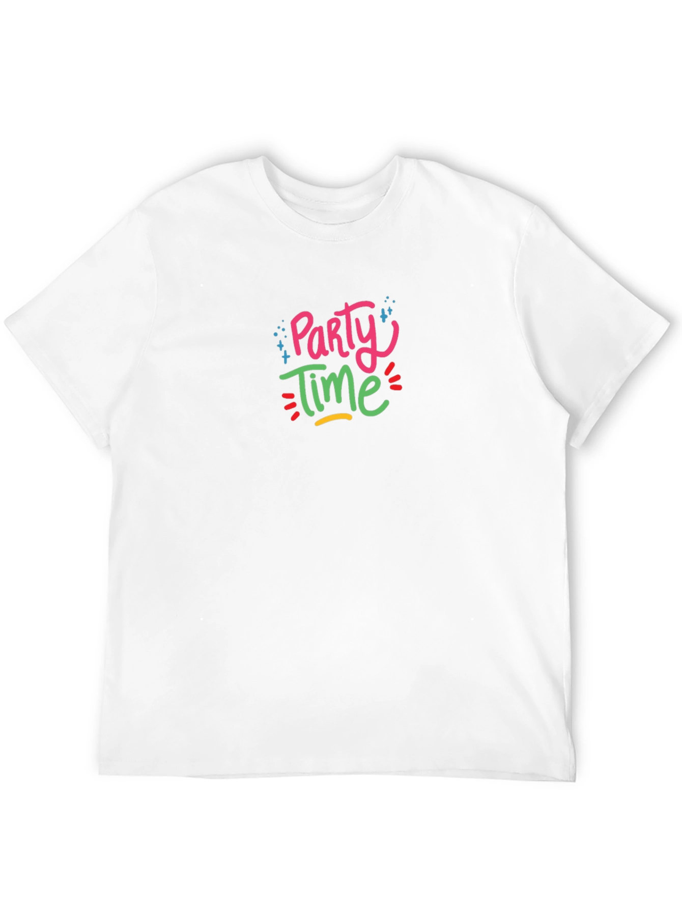 Party Time Graphic Black T-Shirt