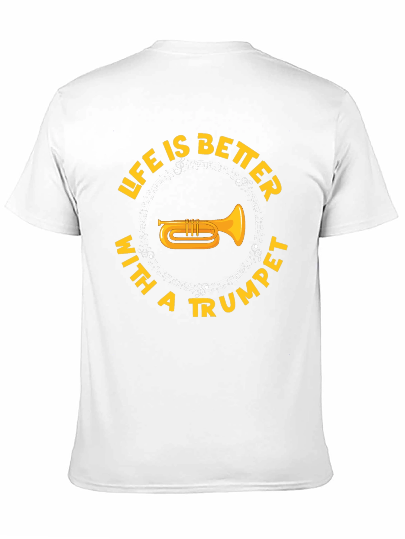 Life is Better with a Trumpet Black T-Shirt