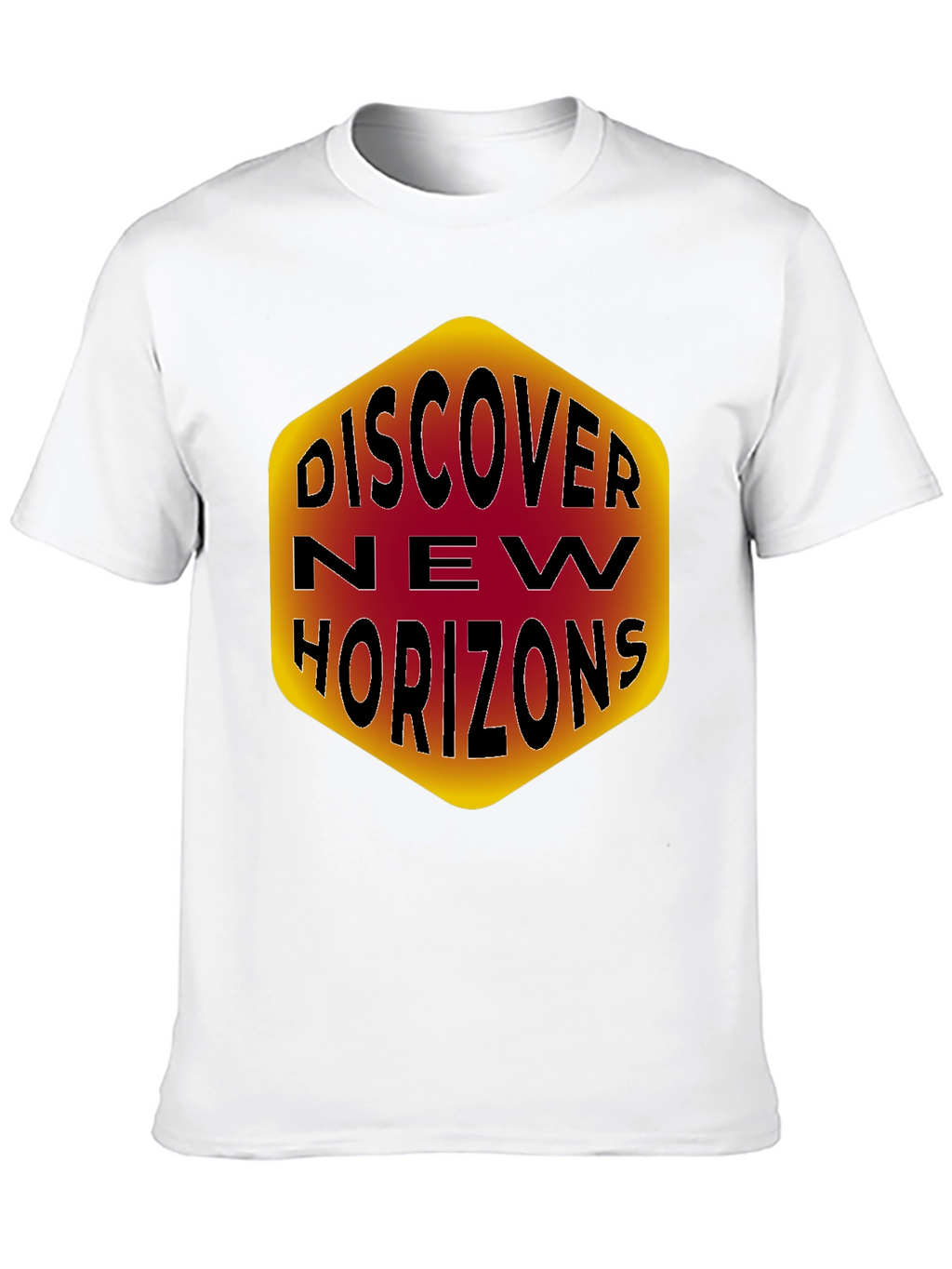 Discover New Horizons Graphic Tee - Black Cotton