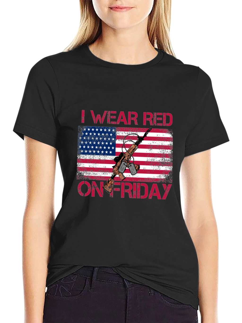 I Wear Red On Friday Patriotic T-Shirt