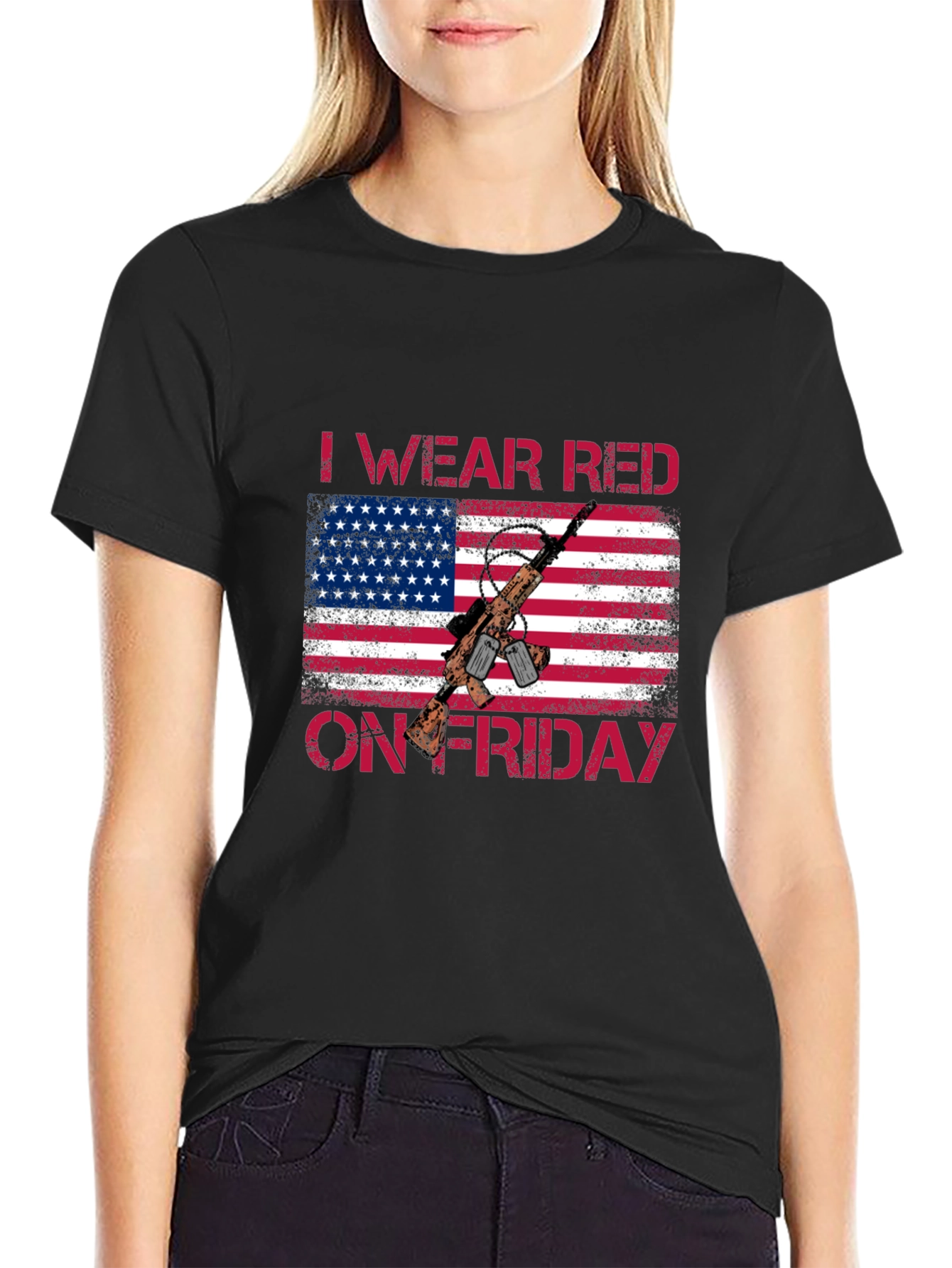 I Wear Red On Friday Patriotic T-Shirt
