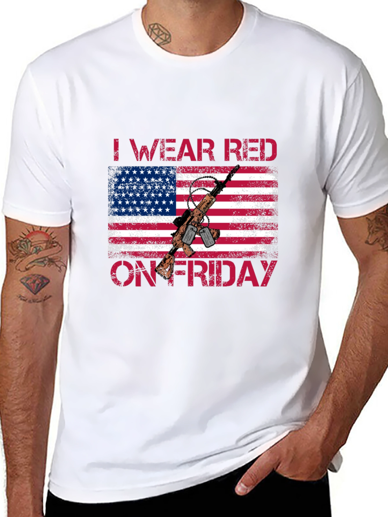 I Wear Red On Friday Patriotic T-Shirt