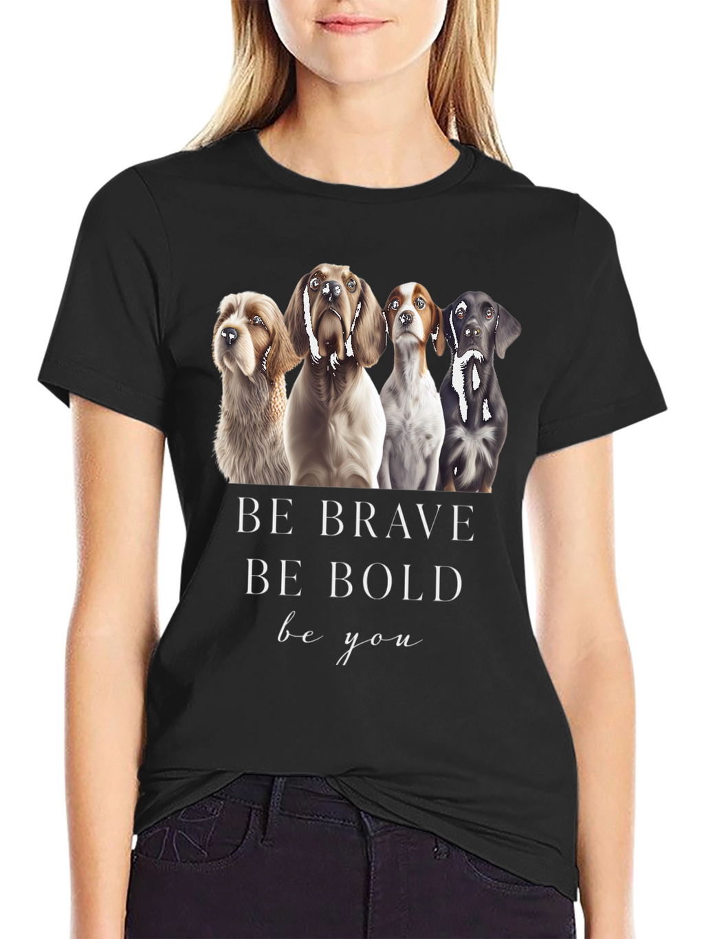 Be Brave Dog Graphic Tee