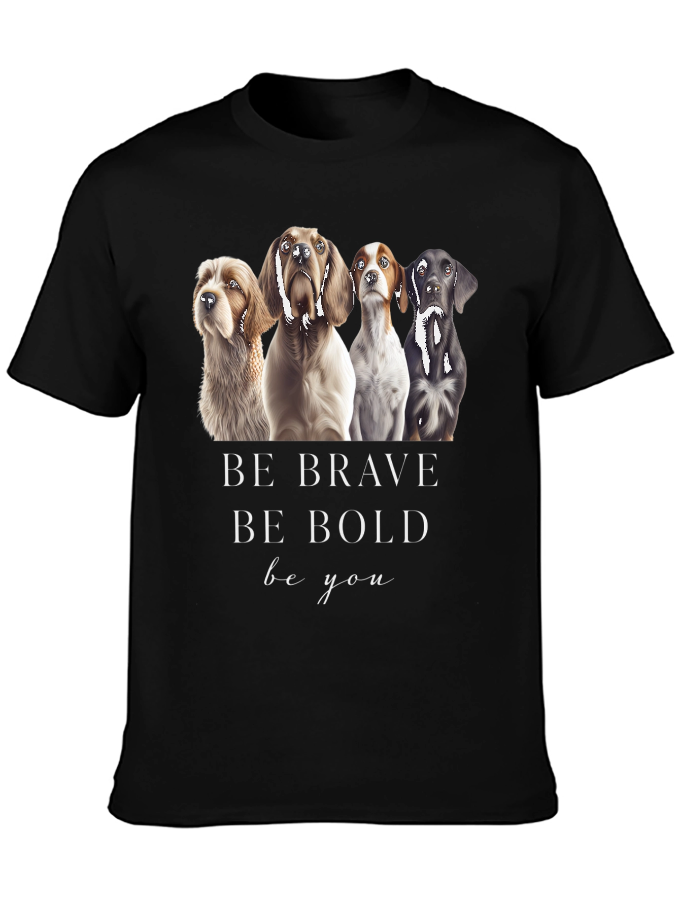 Be Brave Dog Graphic Tee