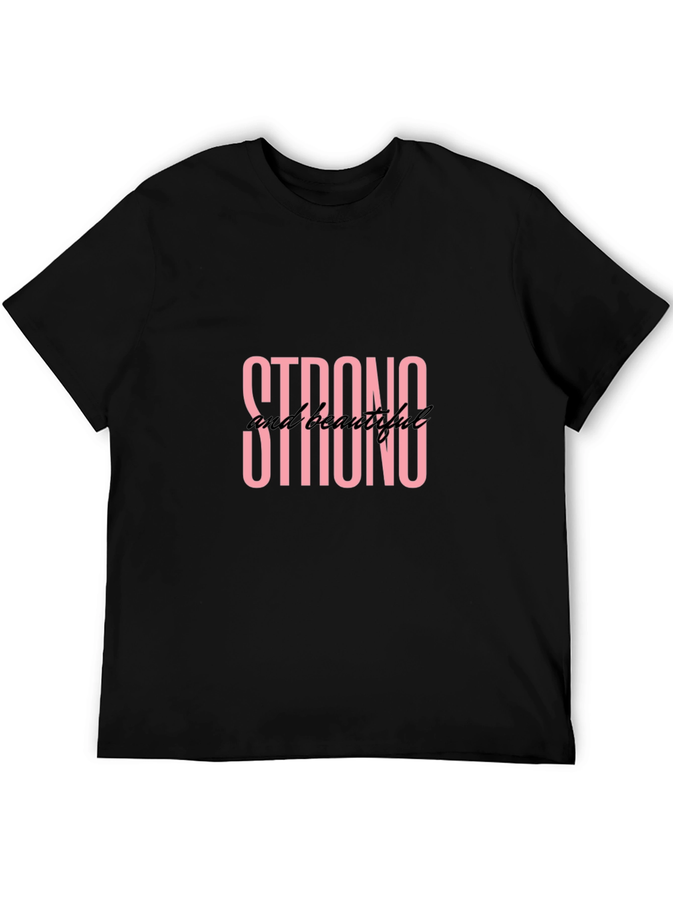 Strong & Beautiful Black Graphic Tee