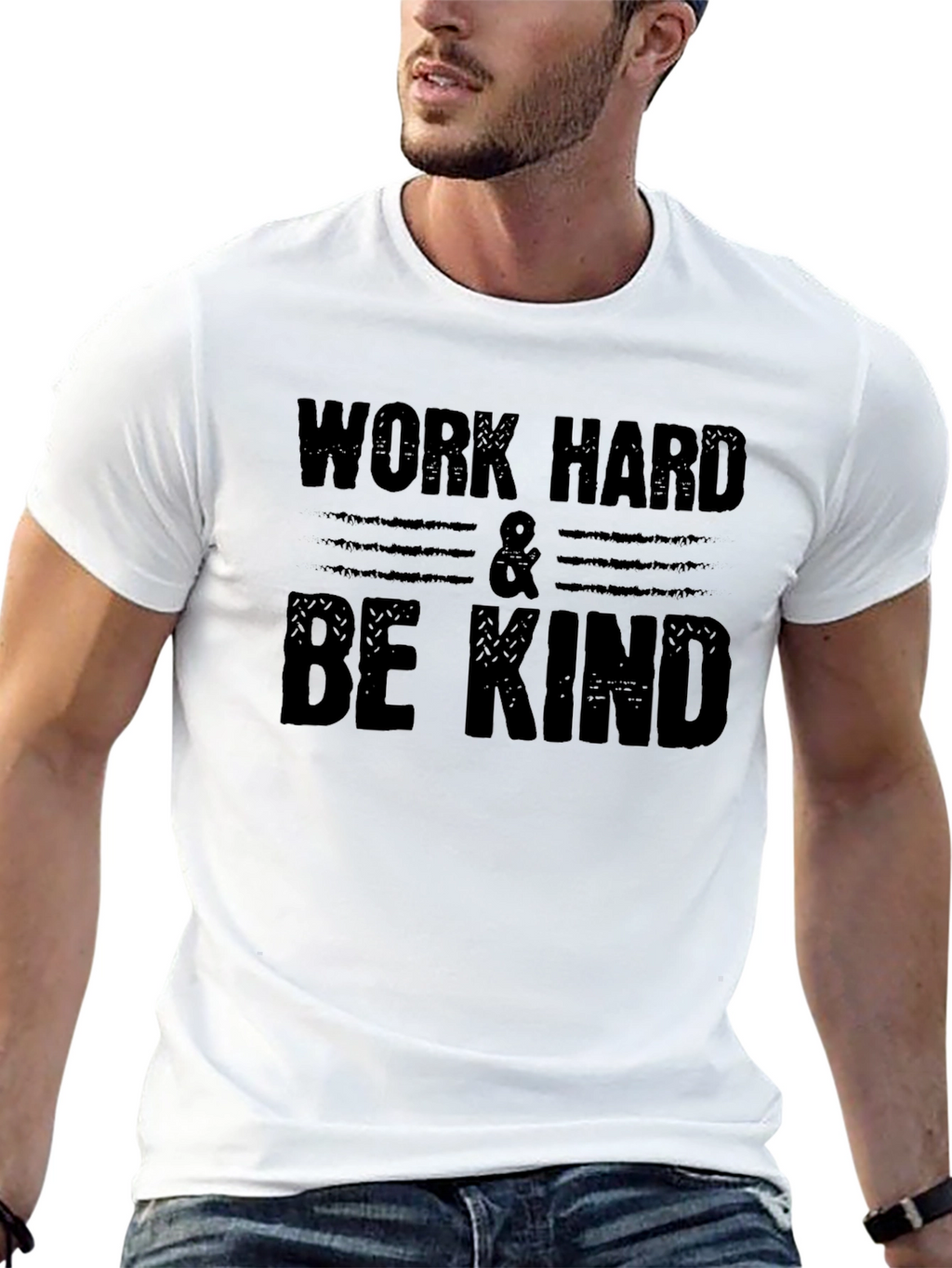Work Hard & Be Kind Graphic T-Shirt