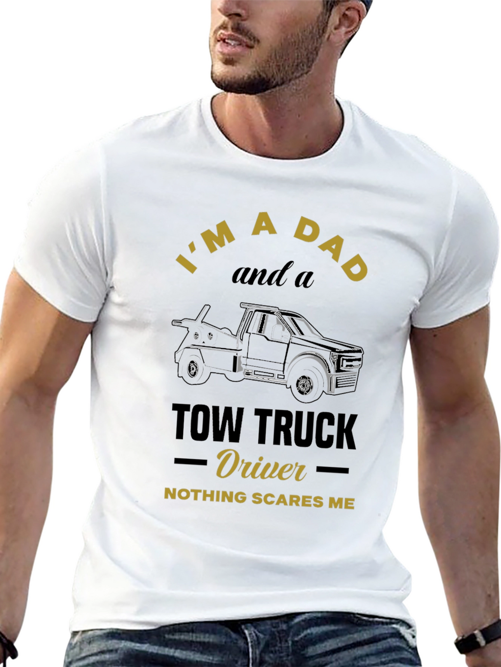 Dad & Tow Truck Driver T-Shirt
