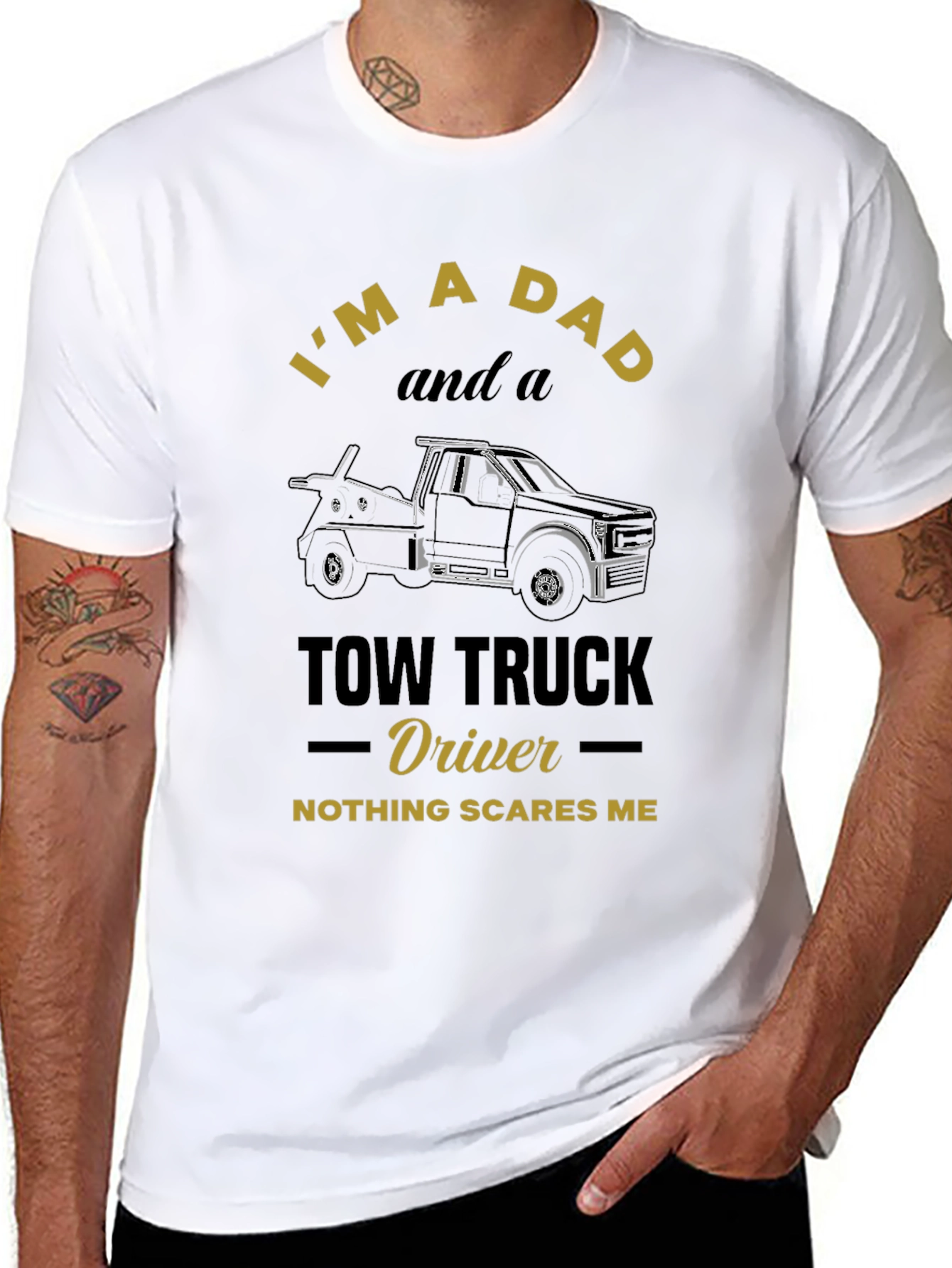 Dad & Tow Truck Driver T-Shirt