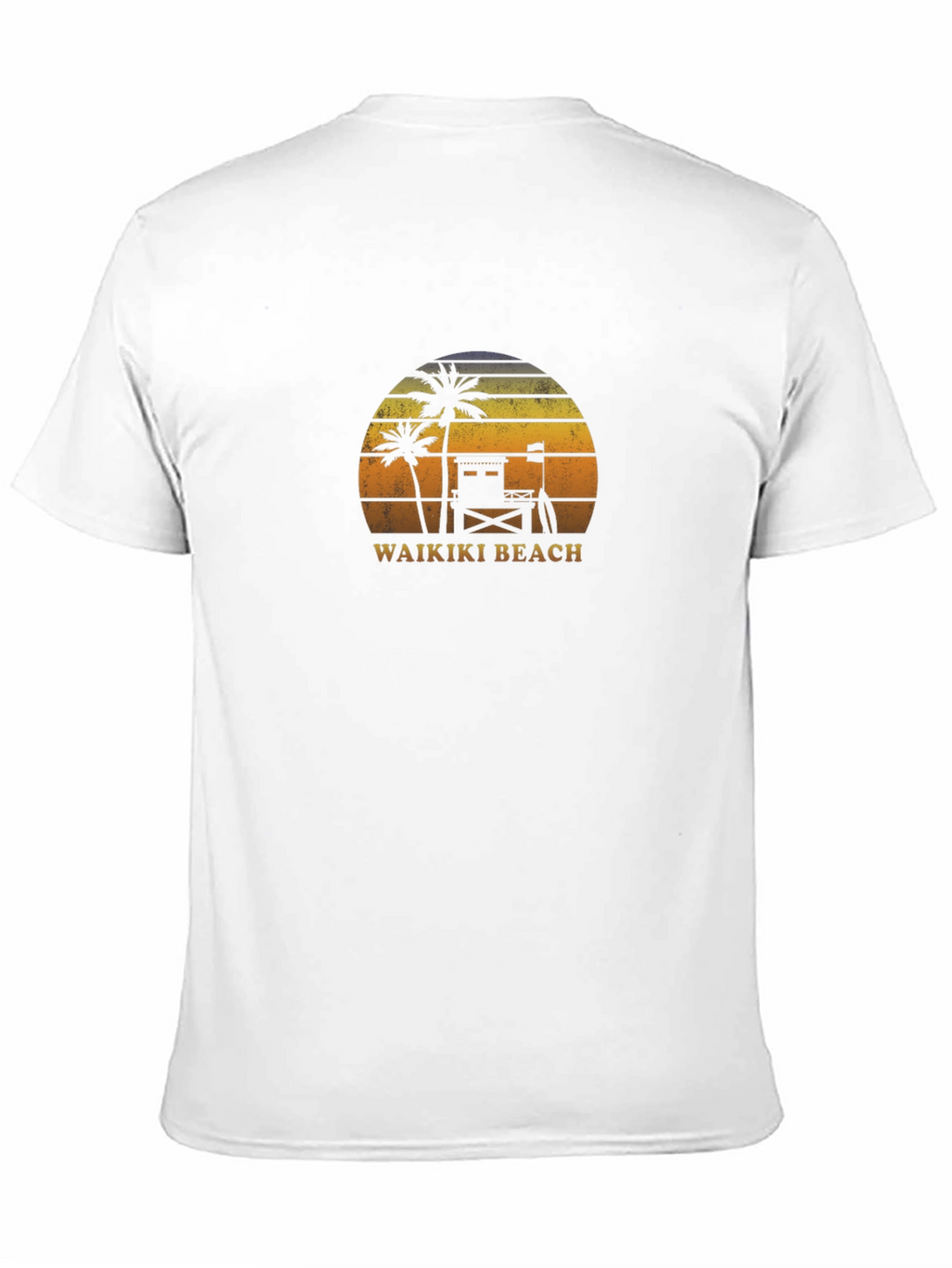 Waikiki Beach Sunset Graphic T-Shirt