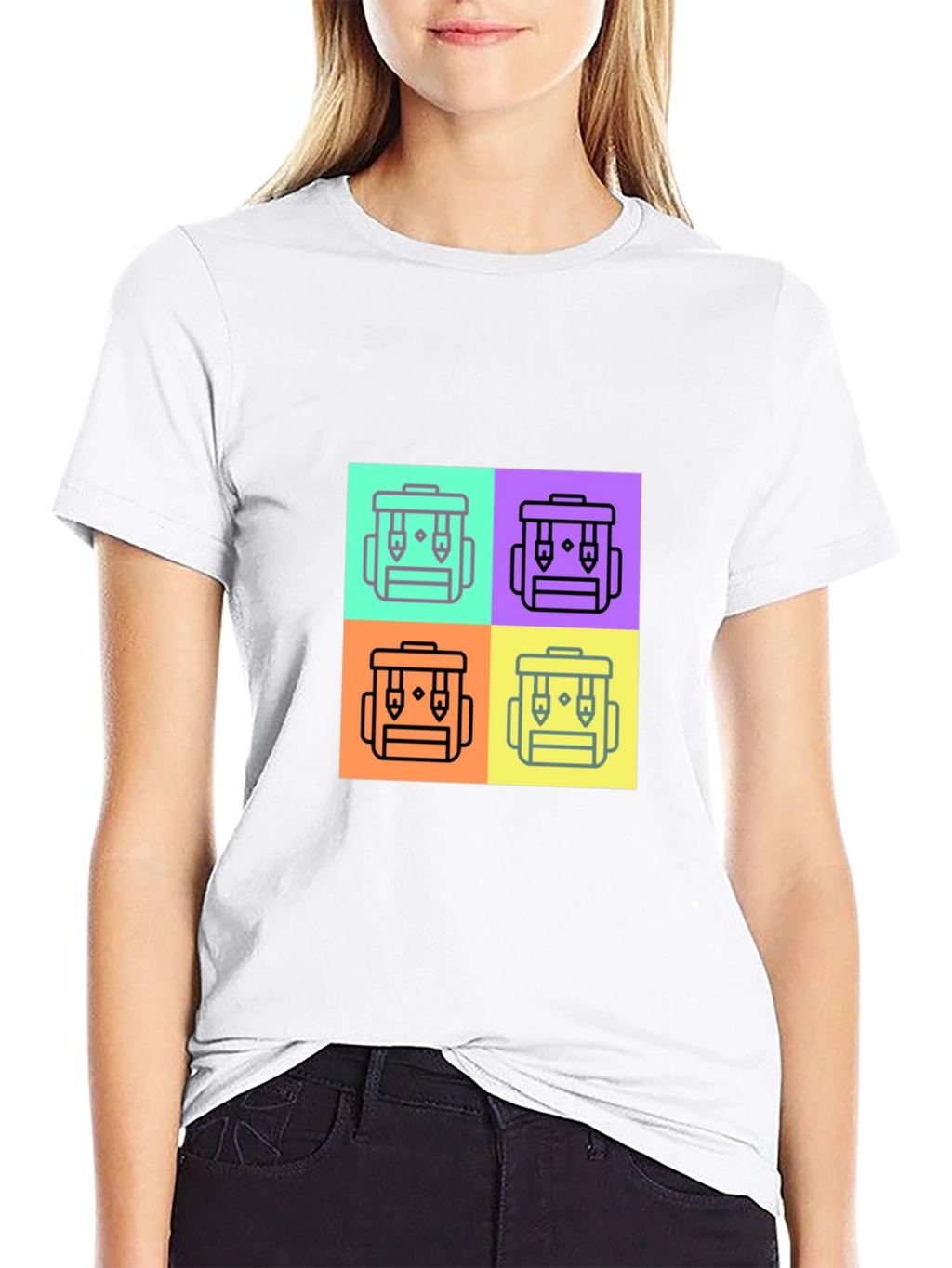 Funky Backpack Icon T-Shirt
