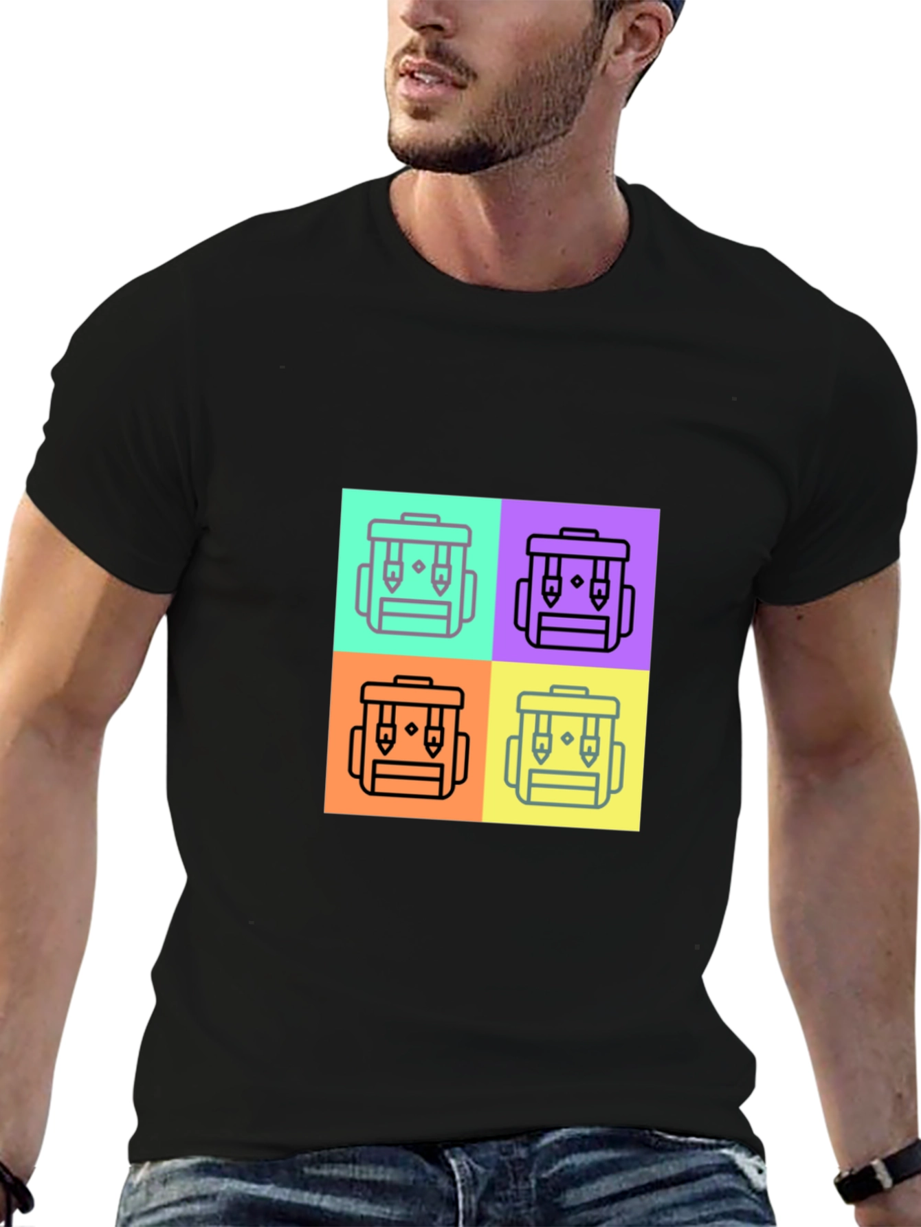 Funky Backpack Icon T-Shirt