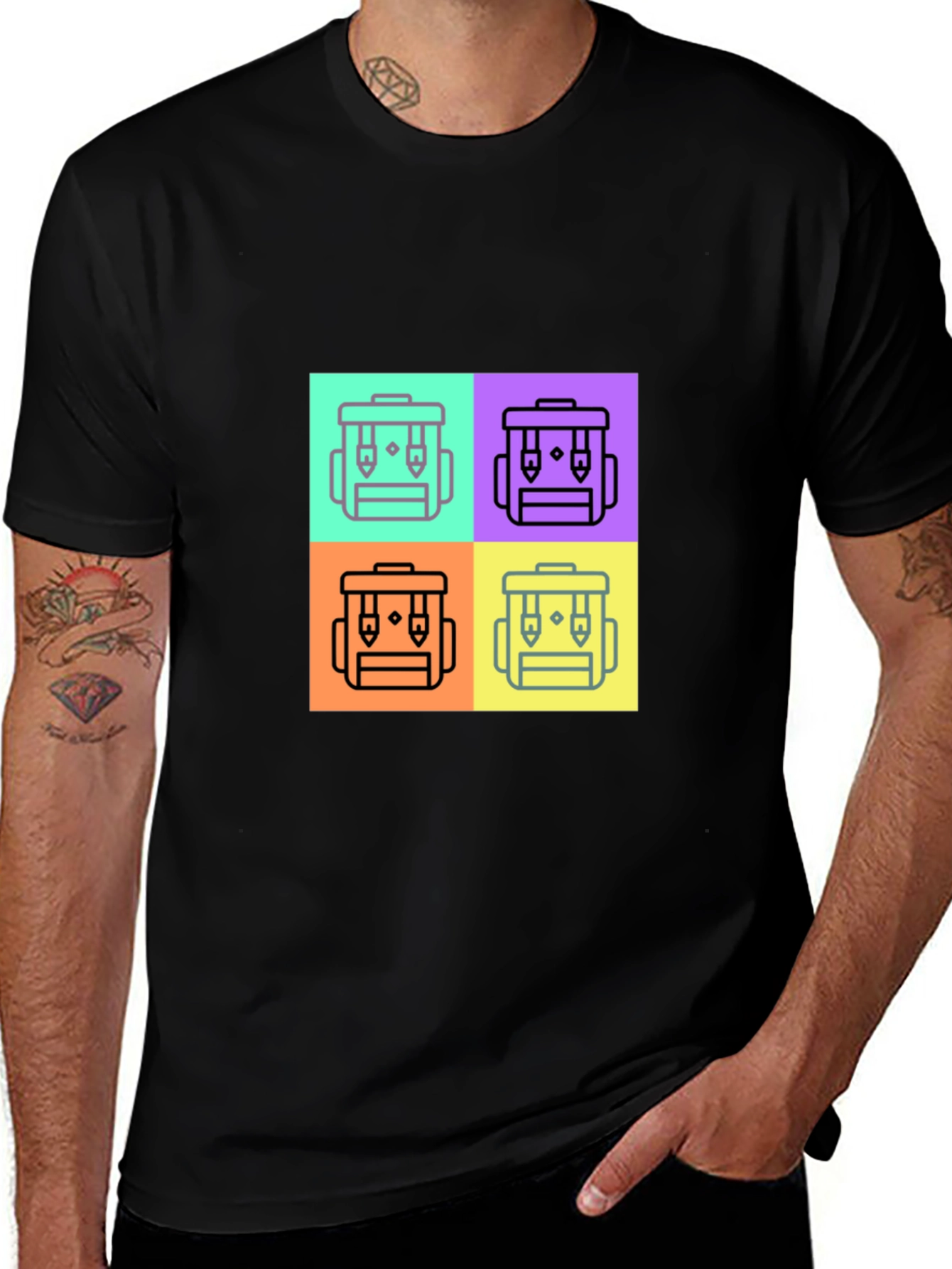 Funky Backpack Icon T-Shirt