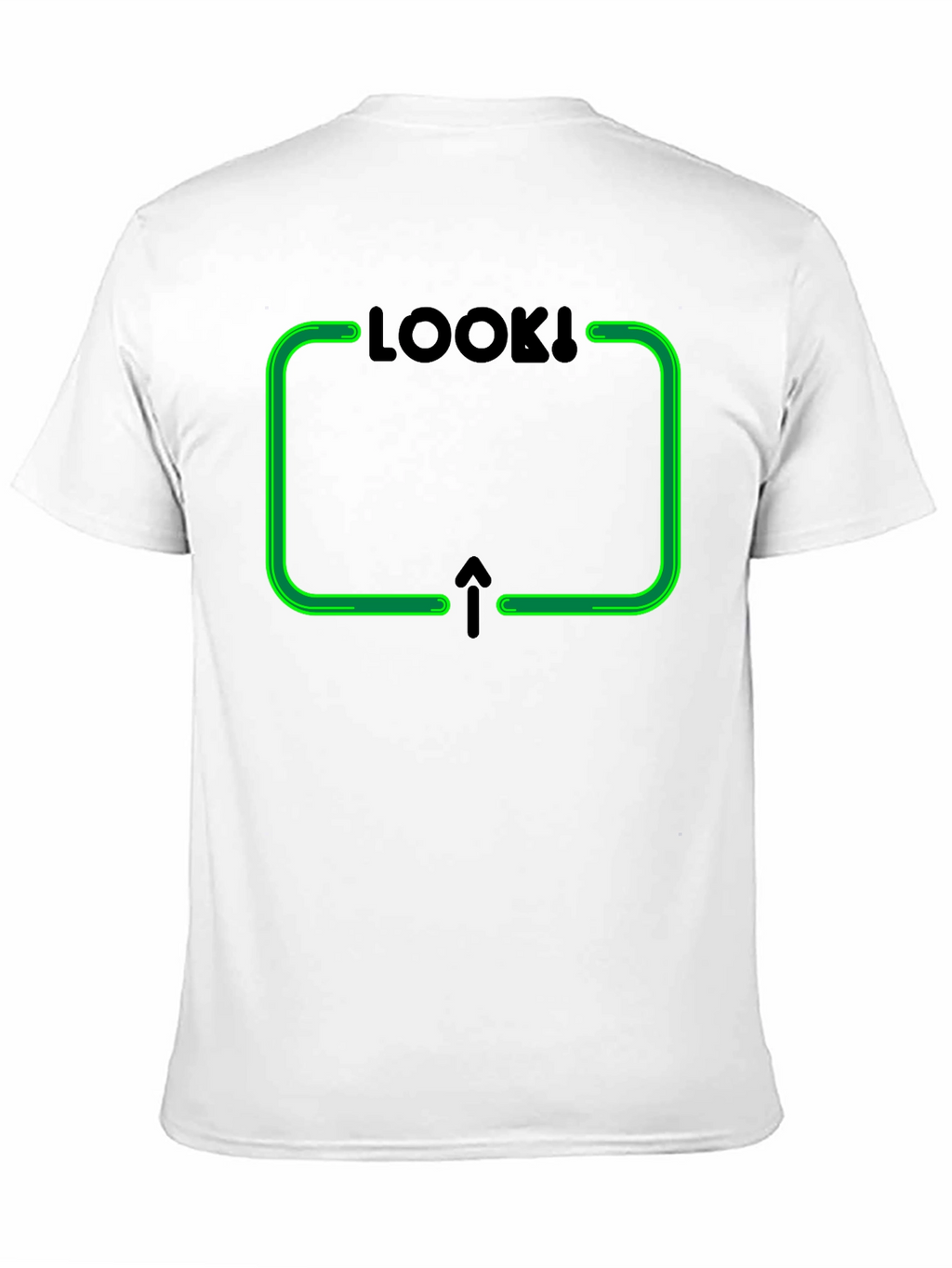 Look Up Graphic Tee - Novelty Arrow Design