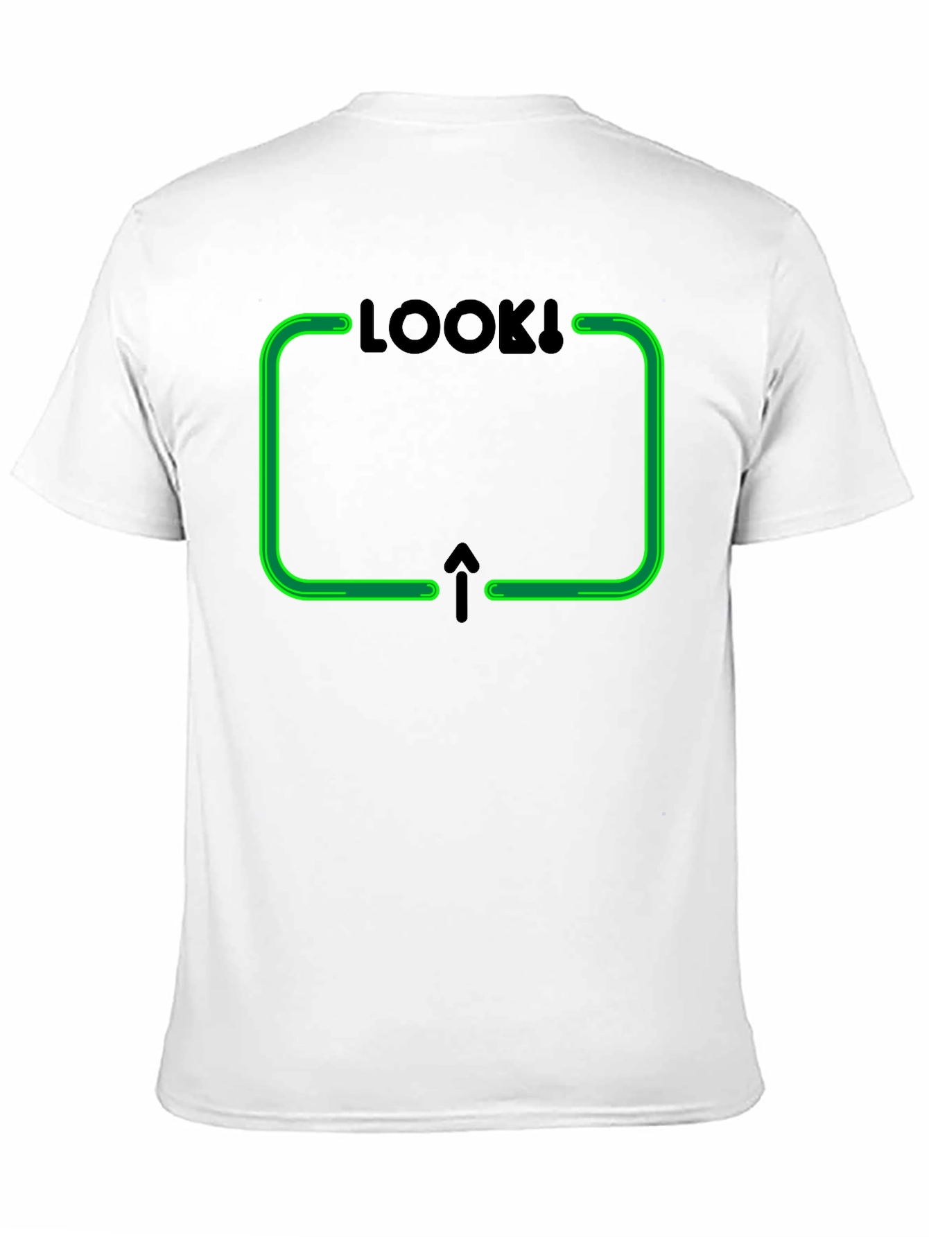 Look Up Graphic Tee - Novelty Arrow Design