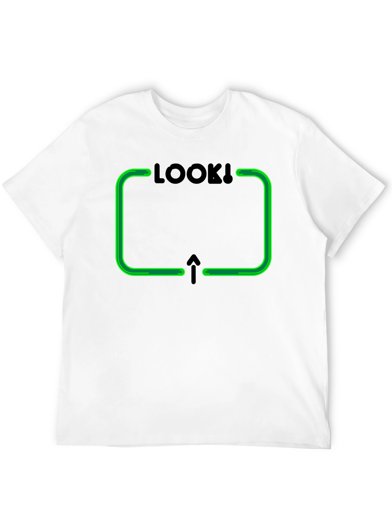 Look Up Graphic Tee - Novelty Arrow Design