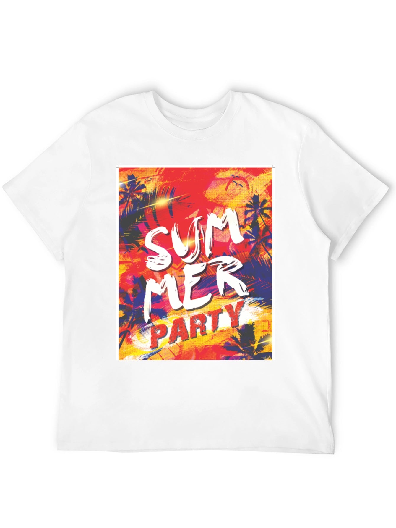 Summer Party Graphic Tee - Tropical Vibe T-Shirt