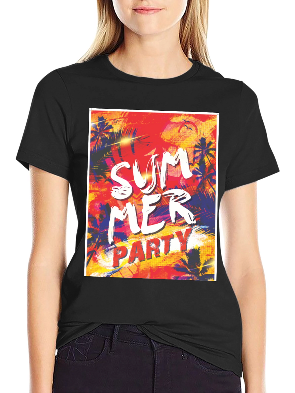 Summer Party Graphic Tee - Tropical Vibe T-Shirt