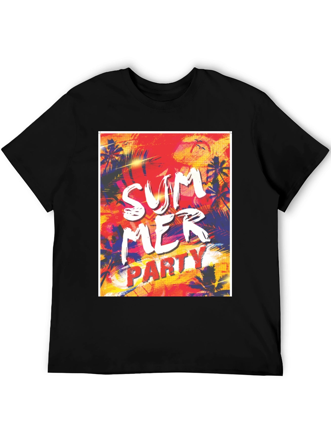 Summer Party Graphic Tee - Tropical Vibe T-Shirt