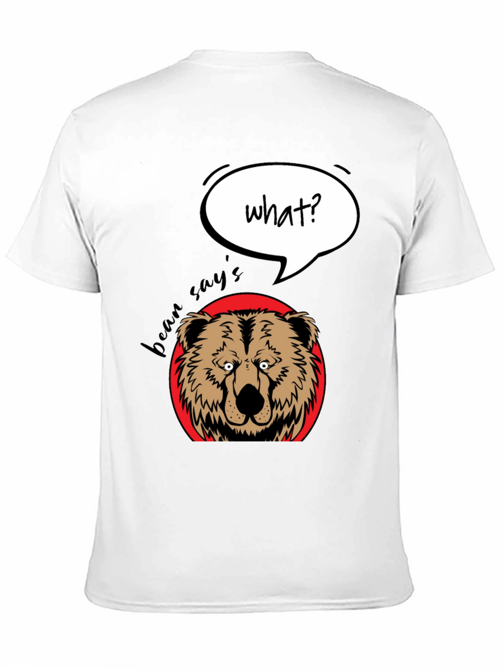 Funny Bear What? Graphic T-Shirt