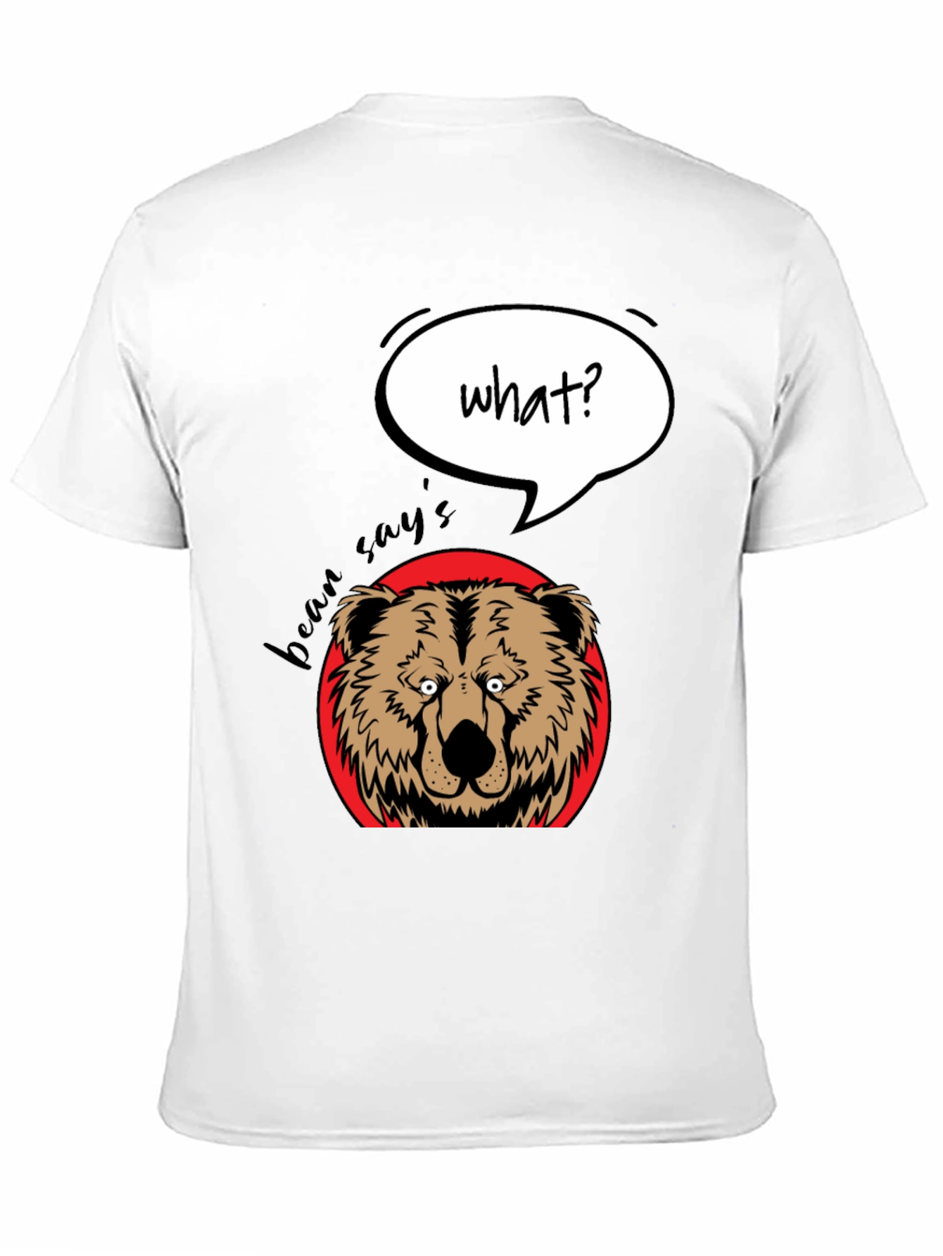 Funny Bear What? Graphic T-Shirt