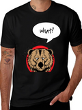 Funny Bear What? Graphic T-Shirt