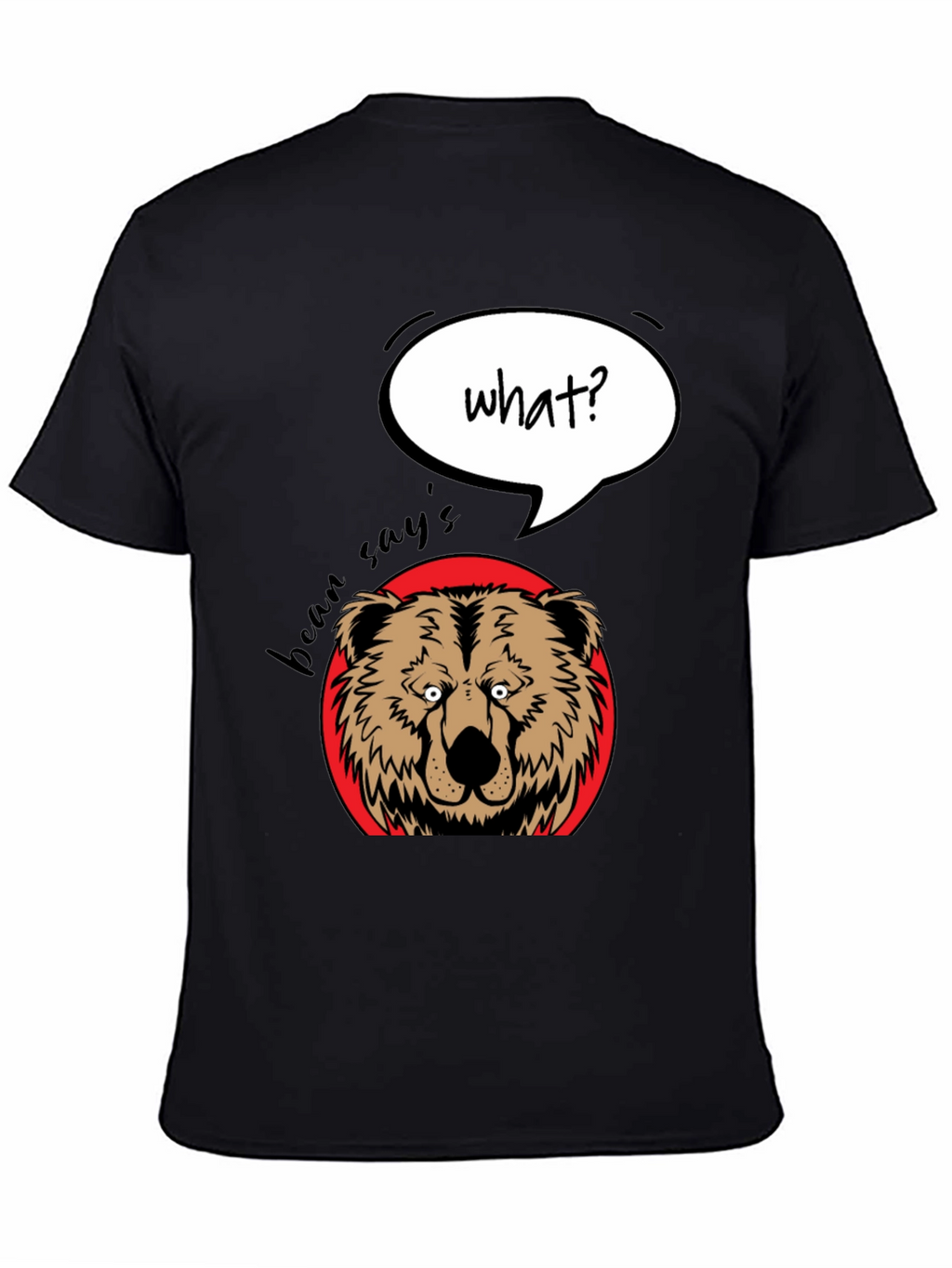 Funny Bear What? Graphic T-Shirt