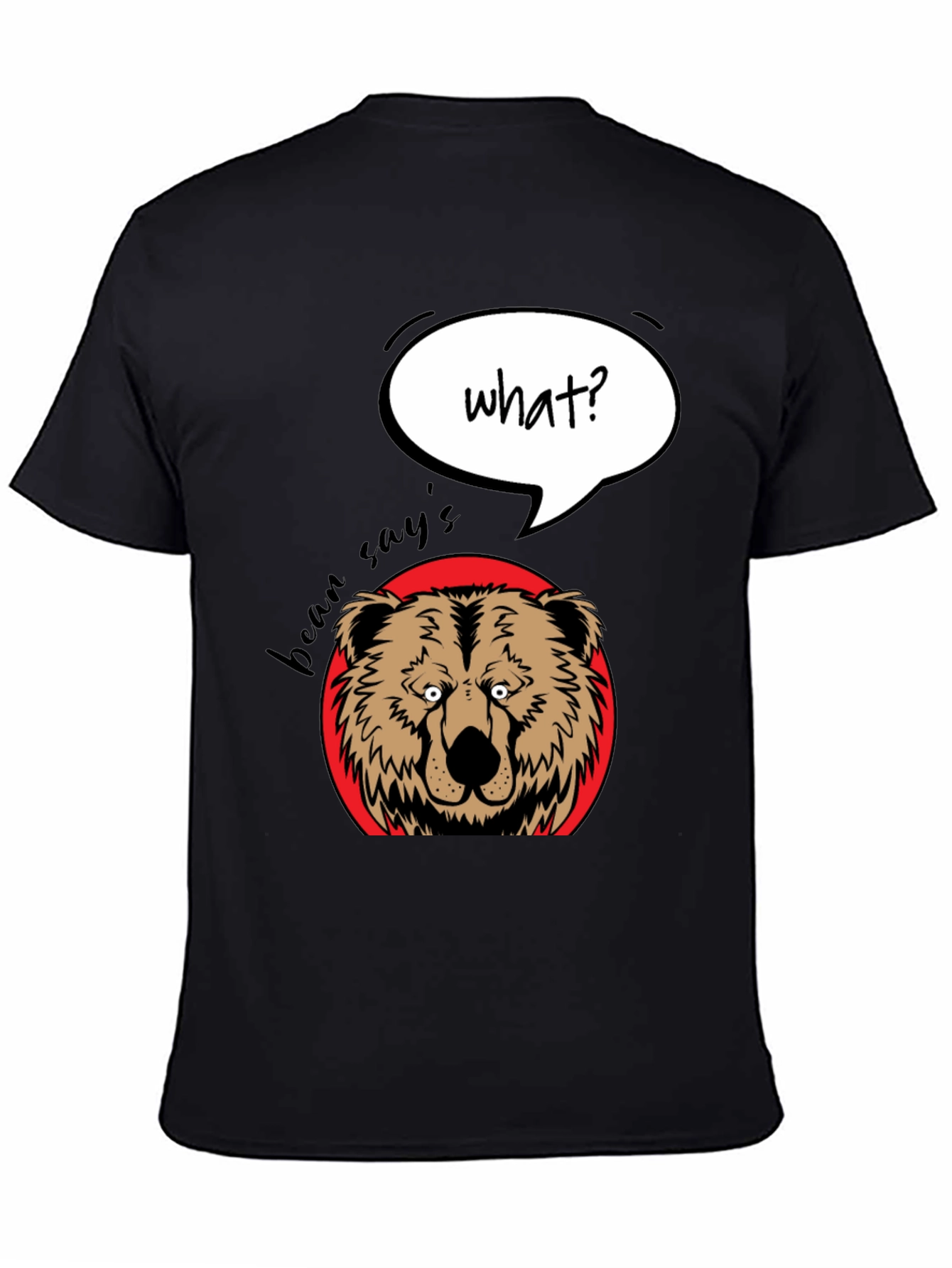 Funny Bear What? Graphic T-Shirt