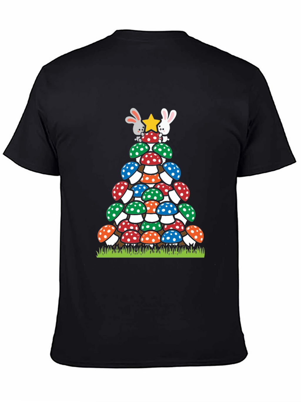 Mushroom Christmas Tree T-Shirt