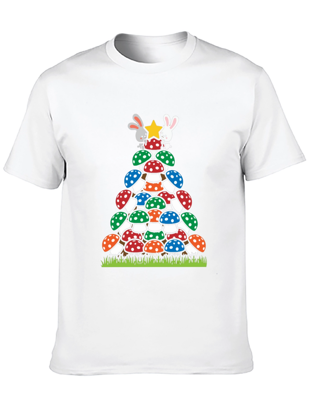 Mushroom Christmas Tree T-Shirt