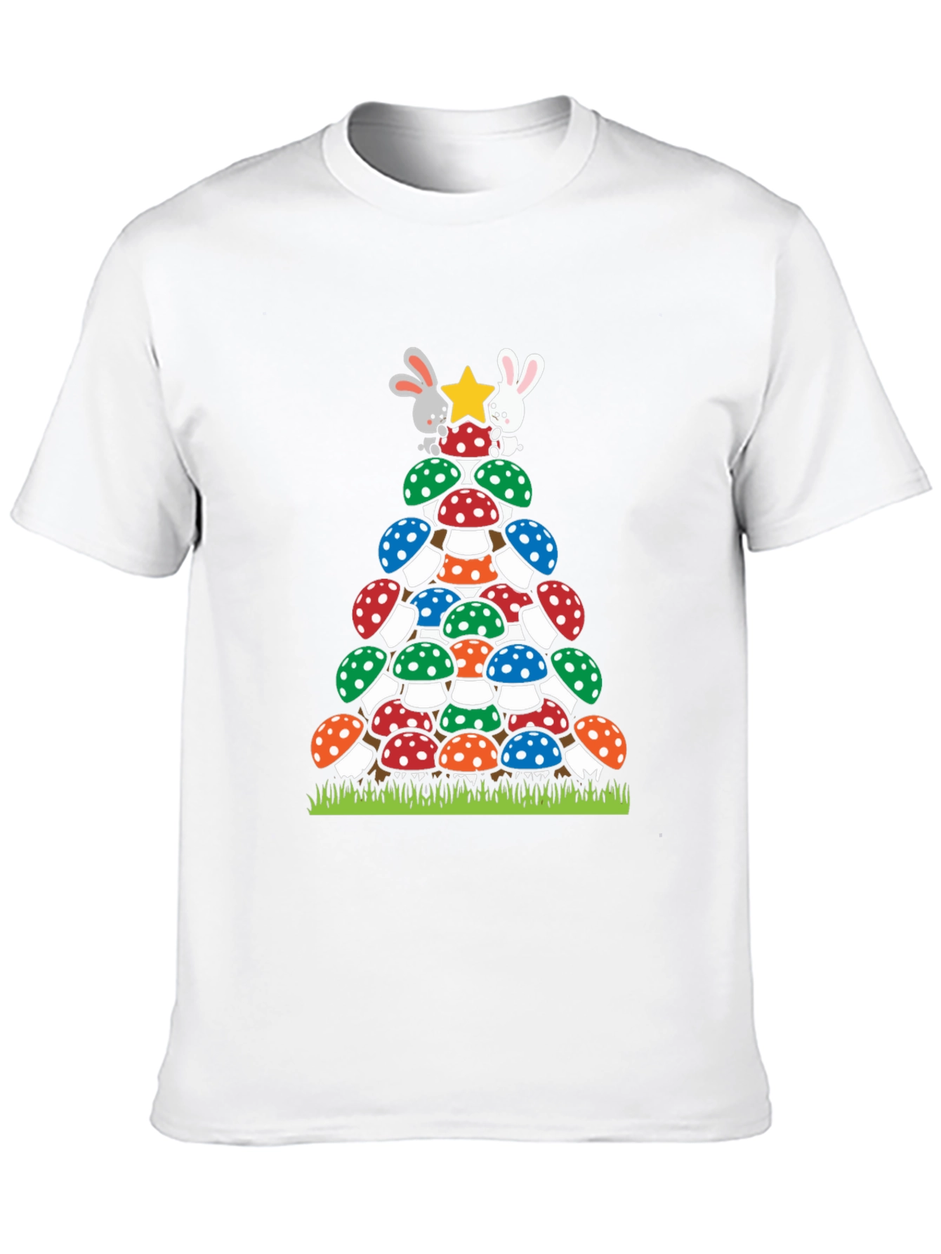 Mushroom Christmas Tree T-Shirt