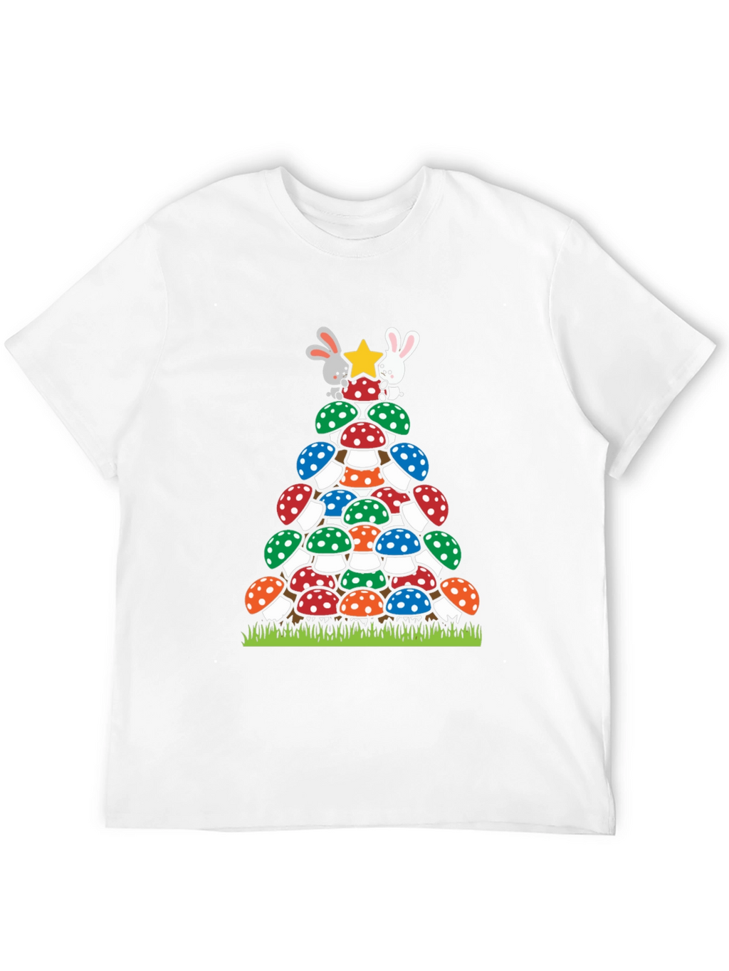 Mushroom Christmas Tree T-Shirt