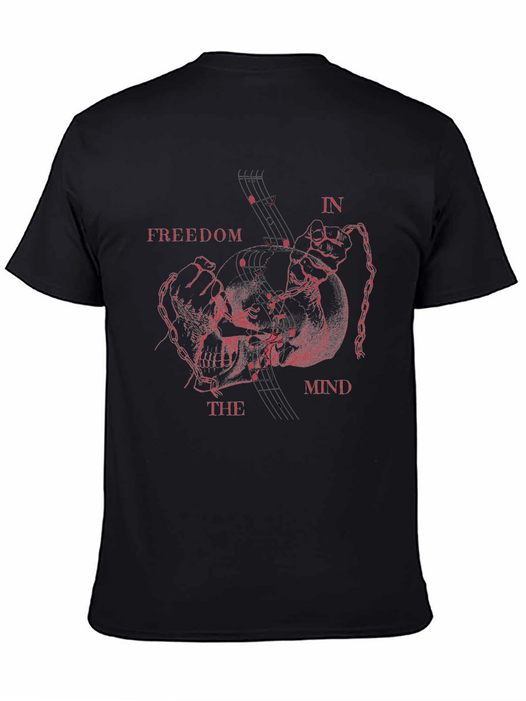 Freedom In The Mind Graphic T-Shirt - Black