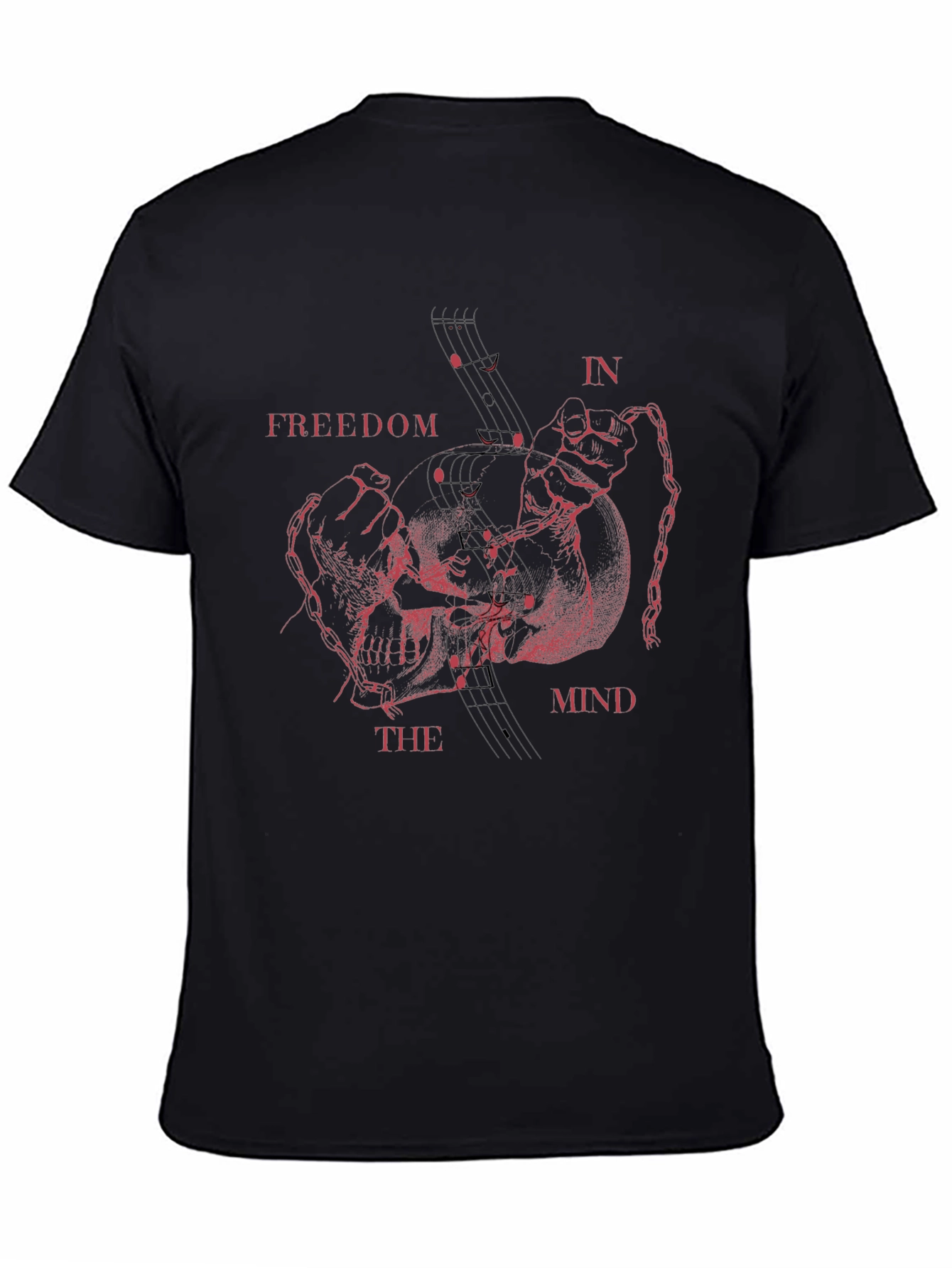 Freedom In The Mind Graphic T-Shirt - Black