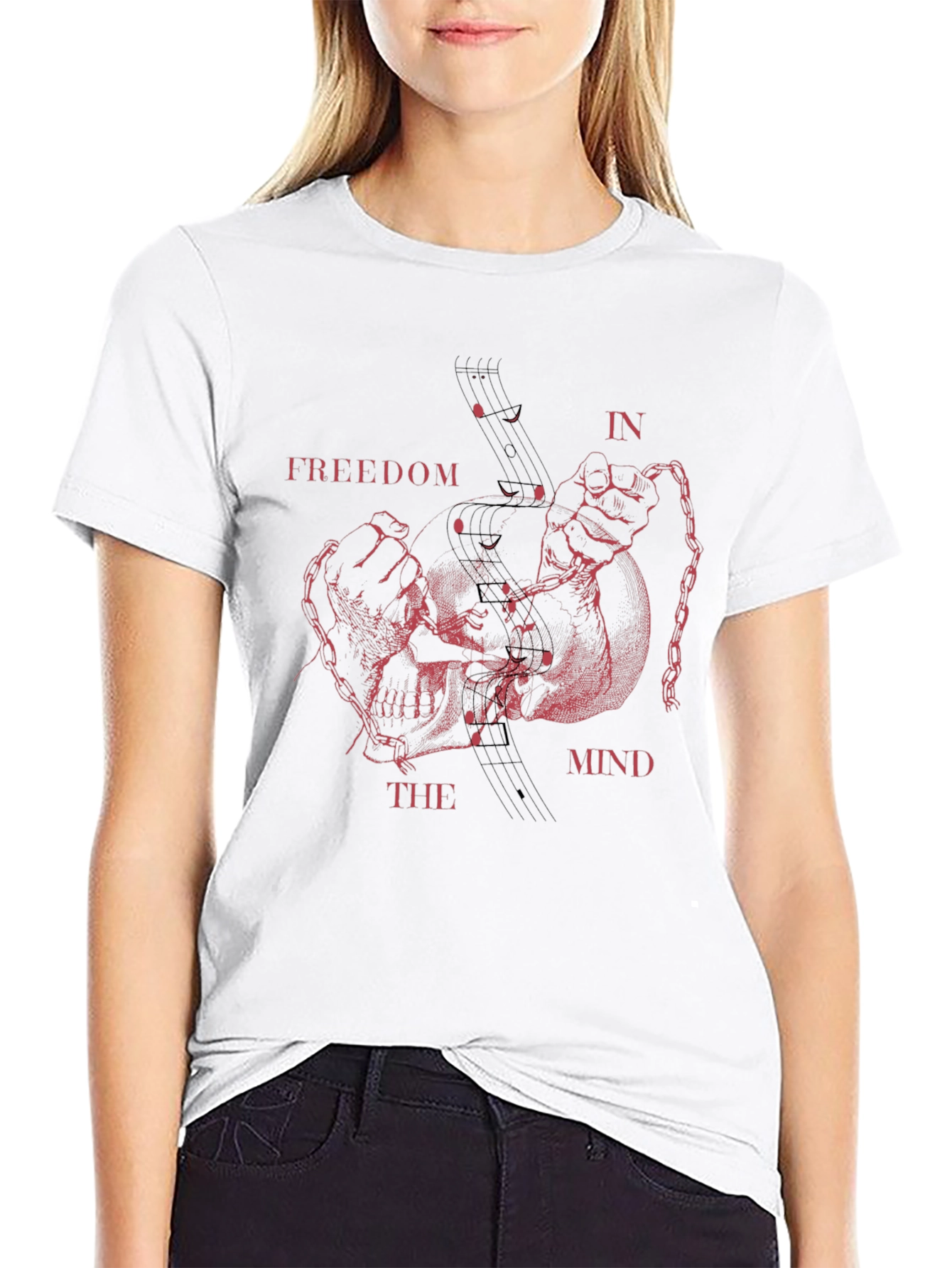 Freedom In The Mind Graphic T-Shirt - Black