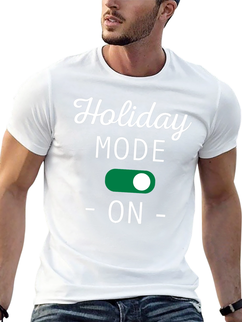 Holiday Mode ON Black T-Shirt
