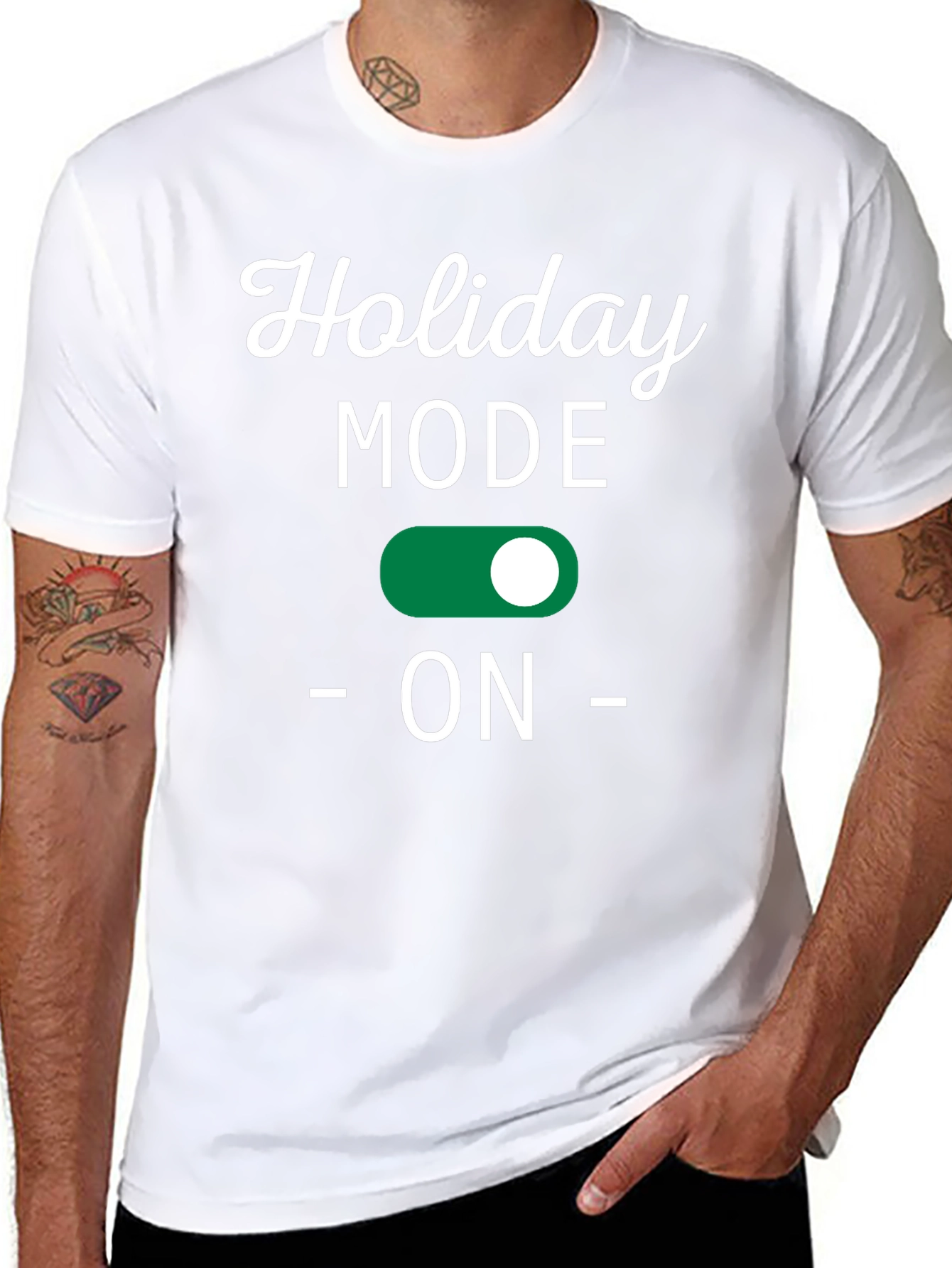 Holiday Mode ON Black T-Shirt