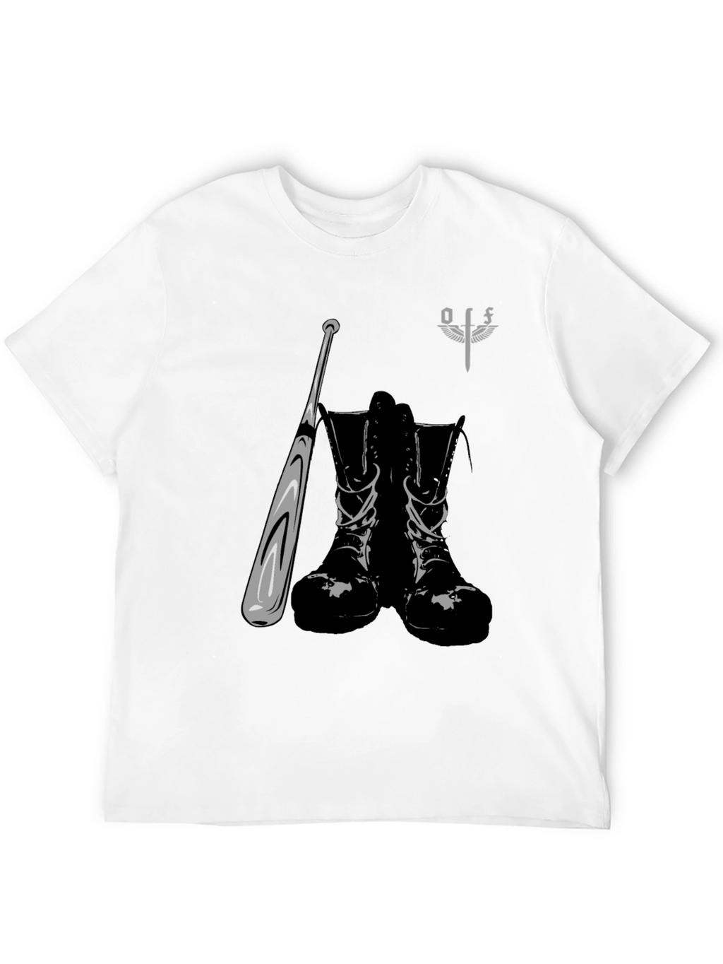 Graphic Tee: Boots Bat & Sword