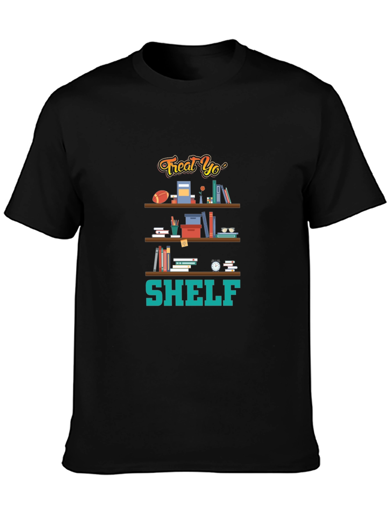 Treat Yo Shelf T-Shirt Bookworm Humor