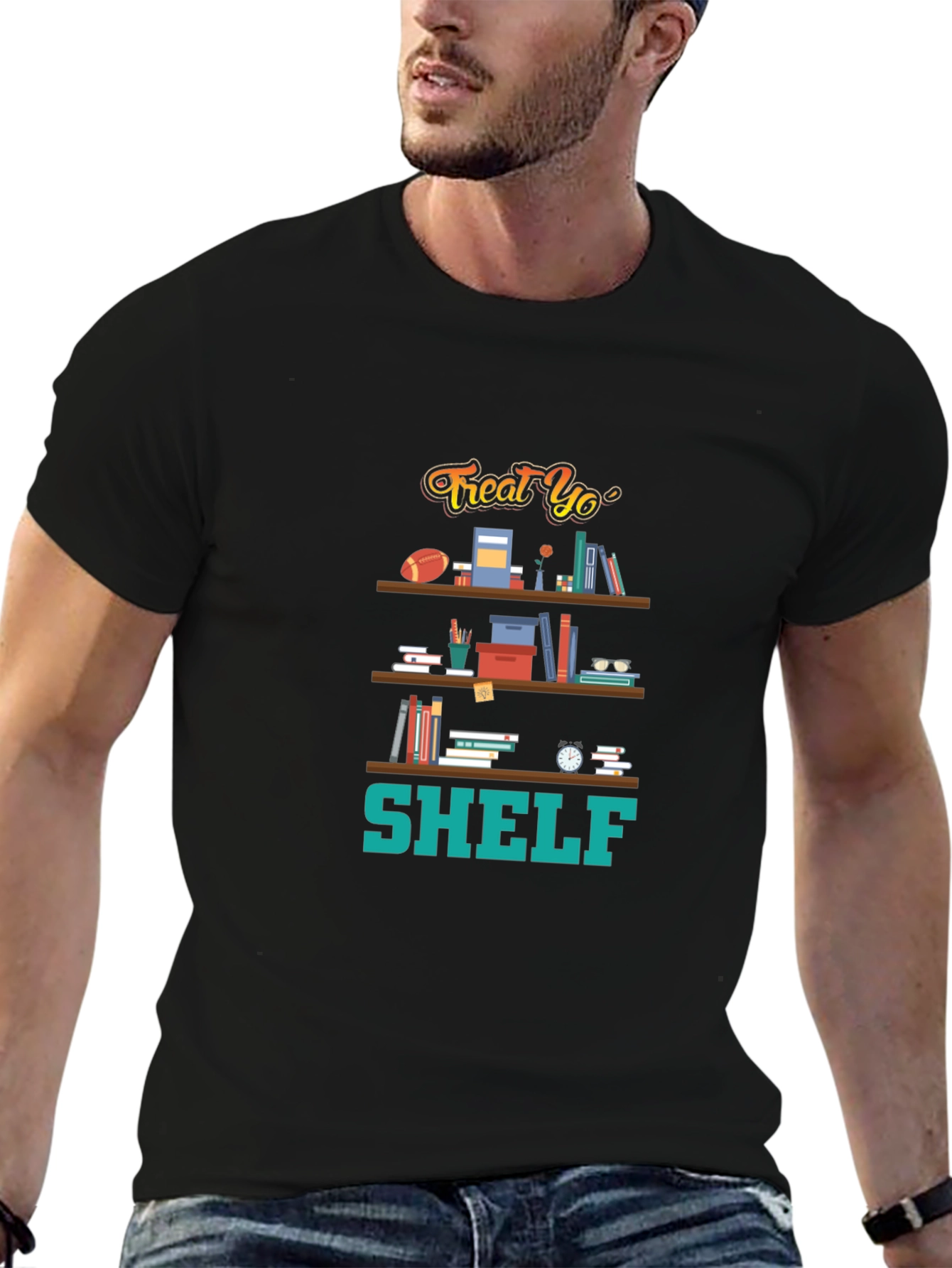Treat Yo Shelf T-Shirt Bookworm Humor