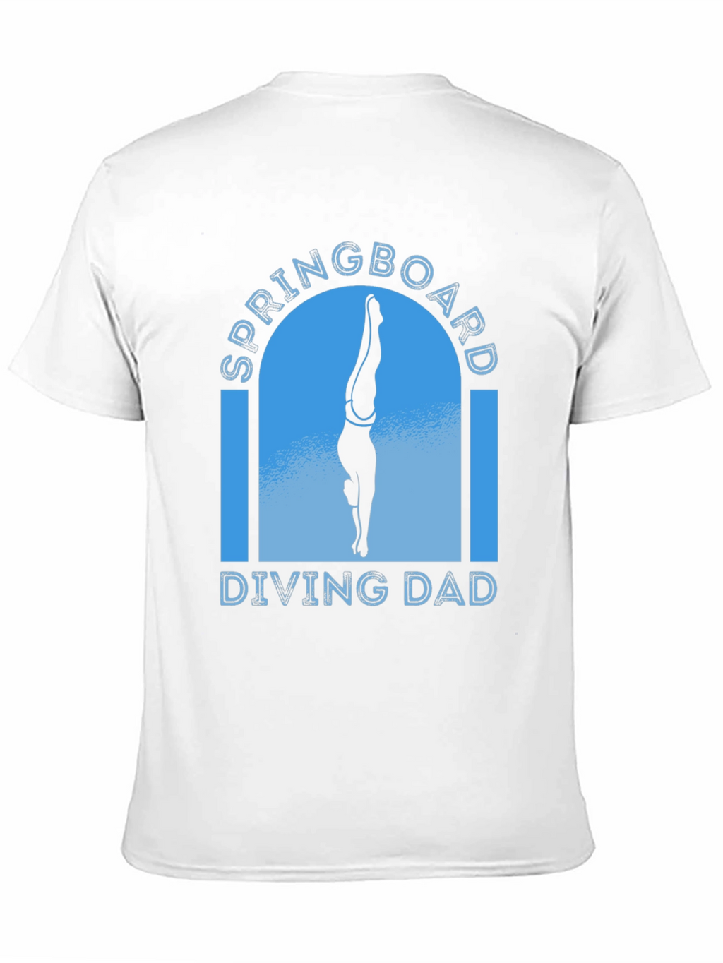 Springboard Diving Dad T-Shirt - Black