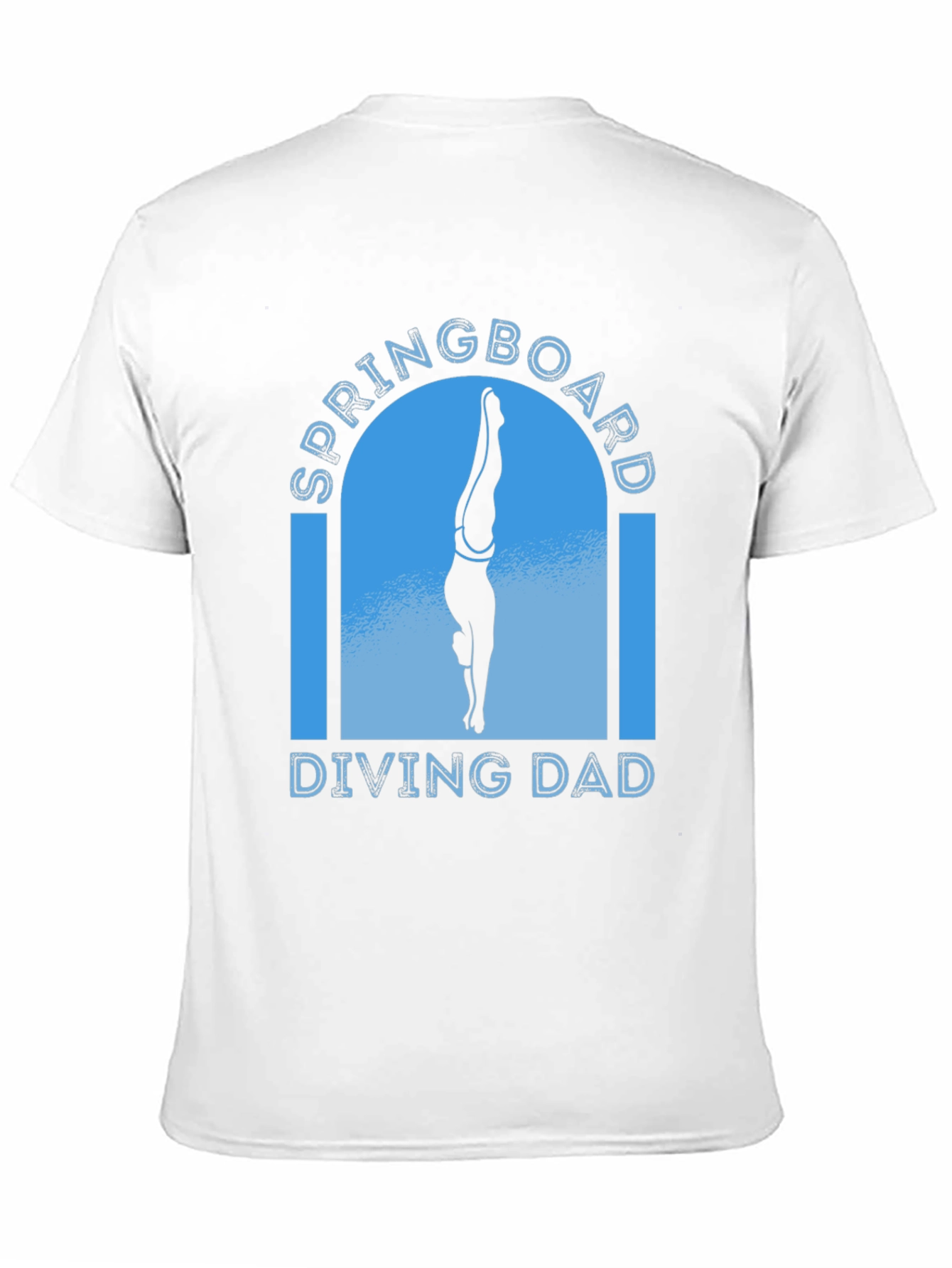 Springboard Diving Dad T-Shirt - Black