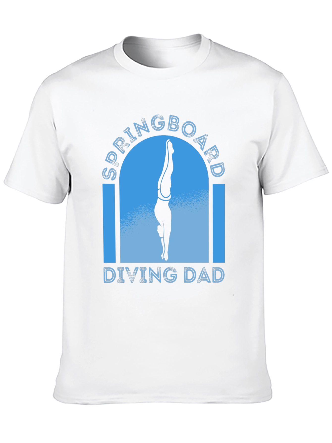 Springboard Diving Dad T-Shirt - Black