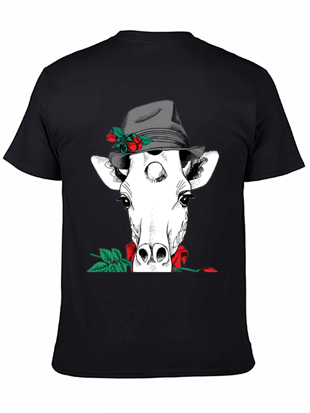 Giraffe in Hat Graphic Tee
