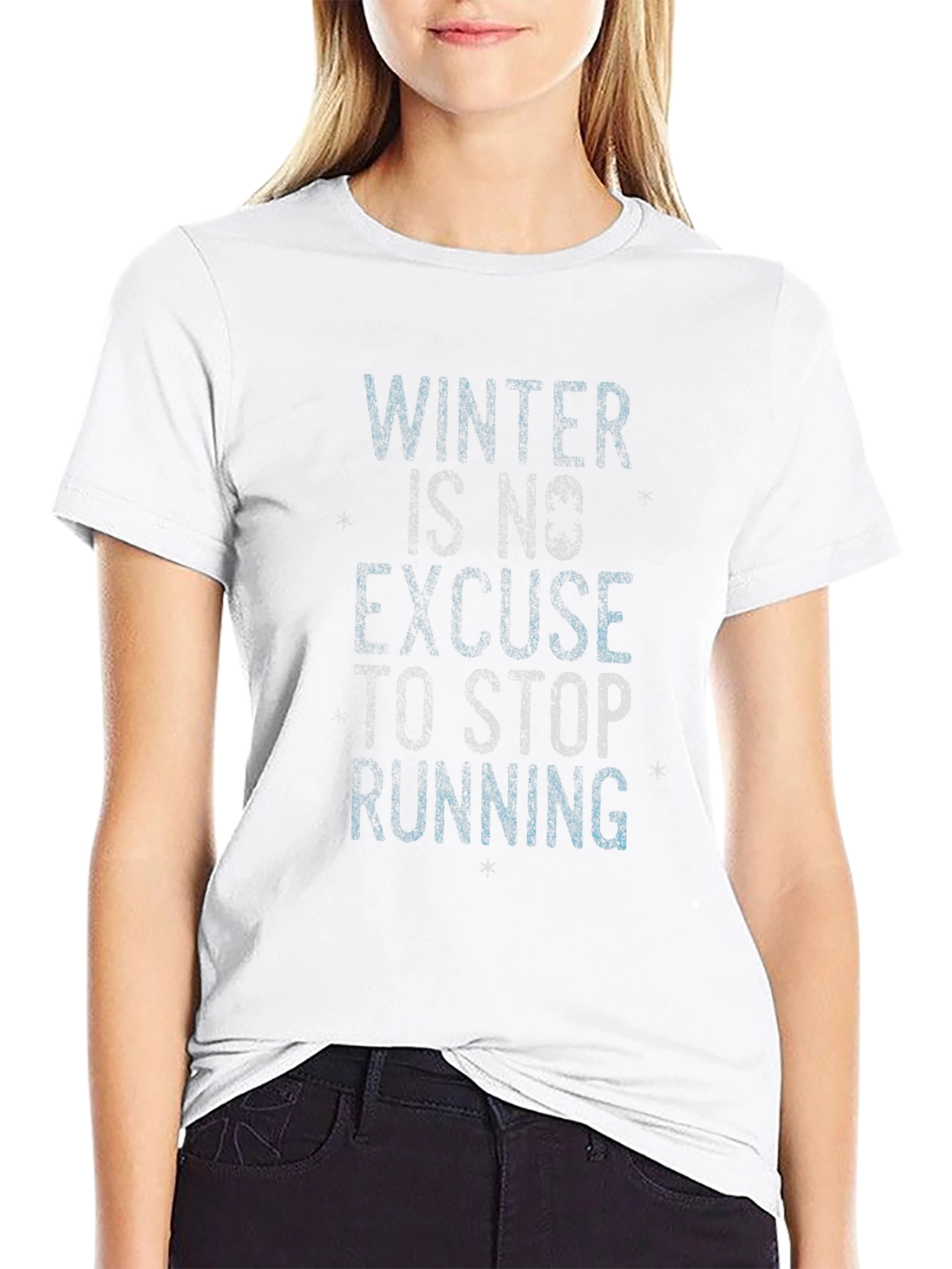 Winter Running Motivation Tee
