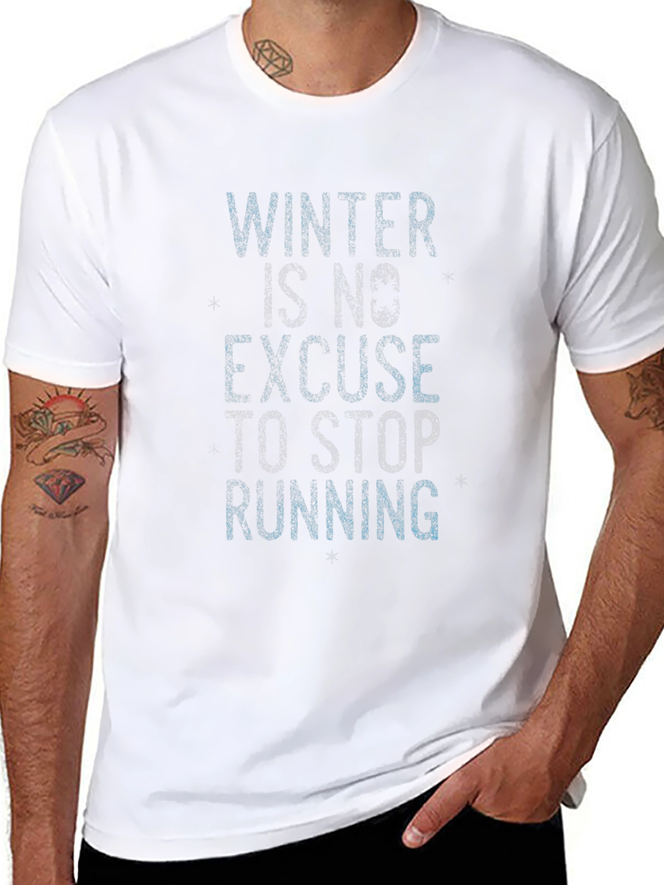 Winter Running Motivation Tee