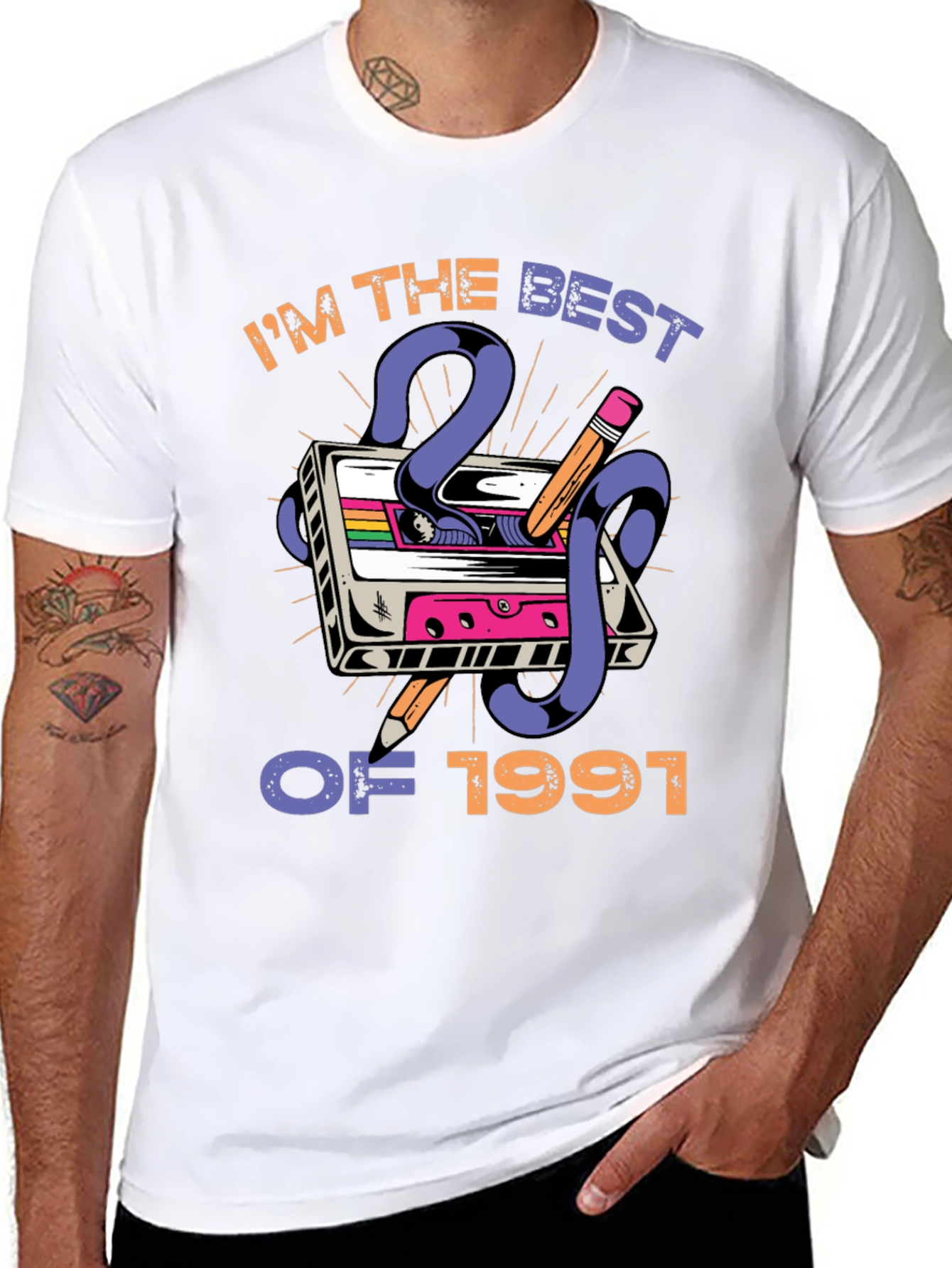Best of 1991 Cassette Tape Graphic T-Shirt