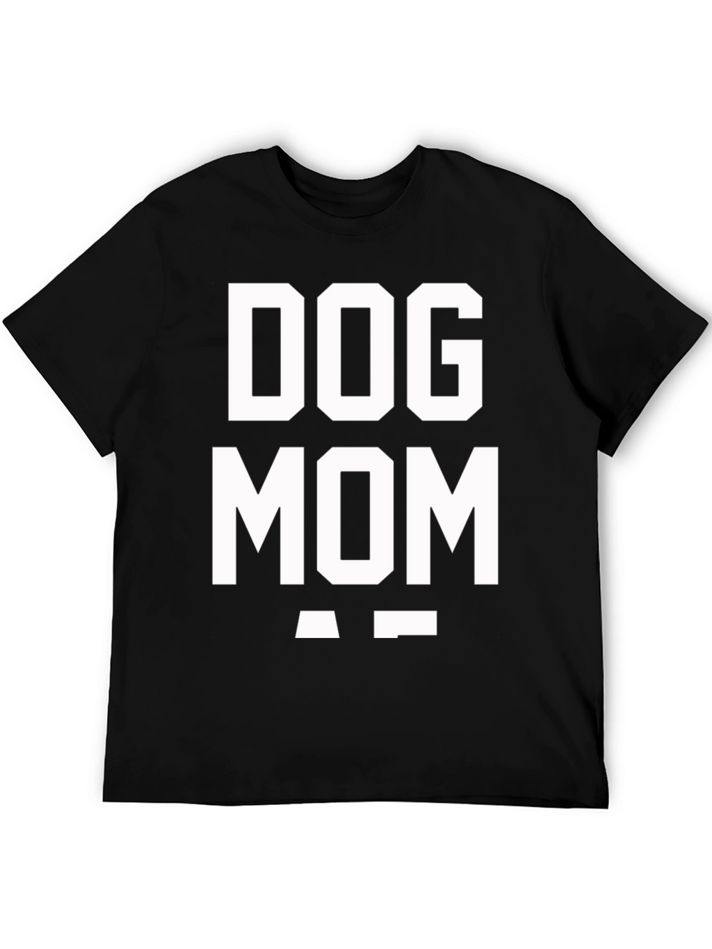 Dog Mom T-Shirt - Black Cotton Blend Graphic Tee