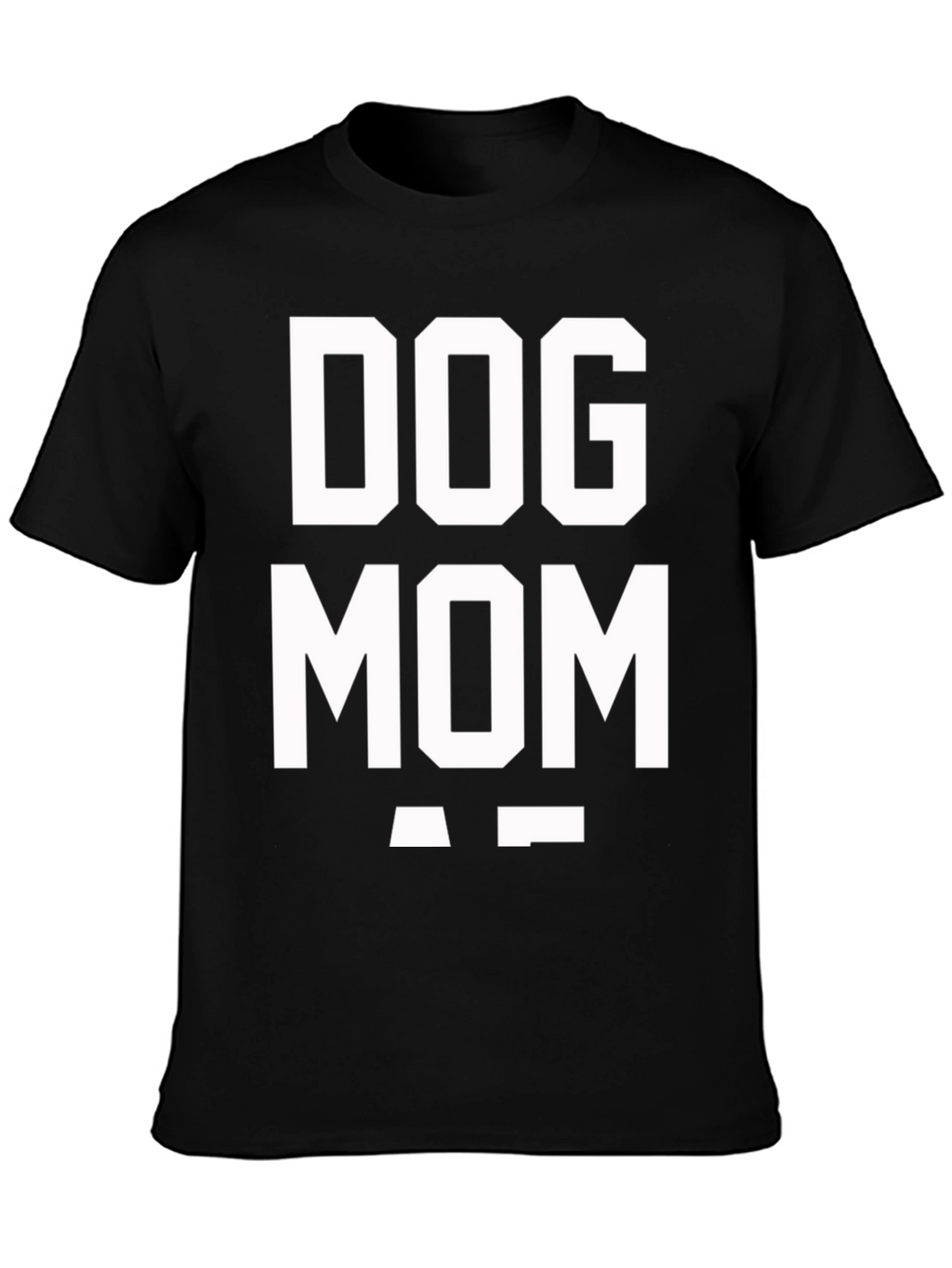 Dog Mom T-Shirt - Black Cotton Blend Graphic Tee