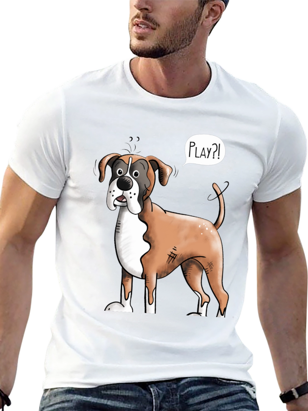 Funny Boxer Dog Play?! T-Shirt