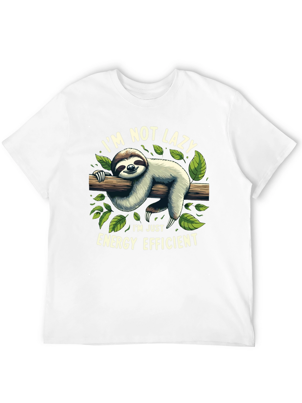 Lazy Sloth Energy Efficient Graphic Tee